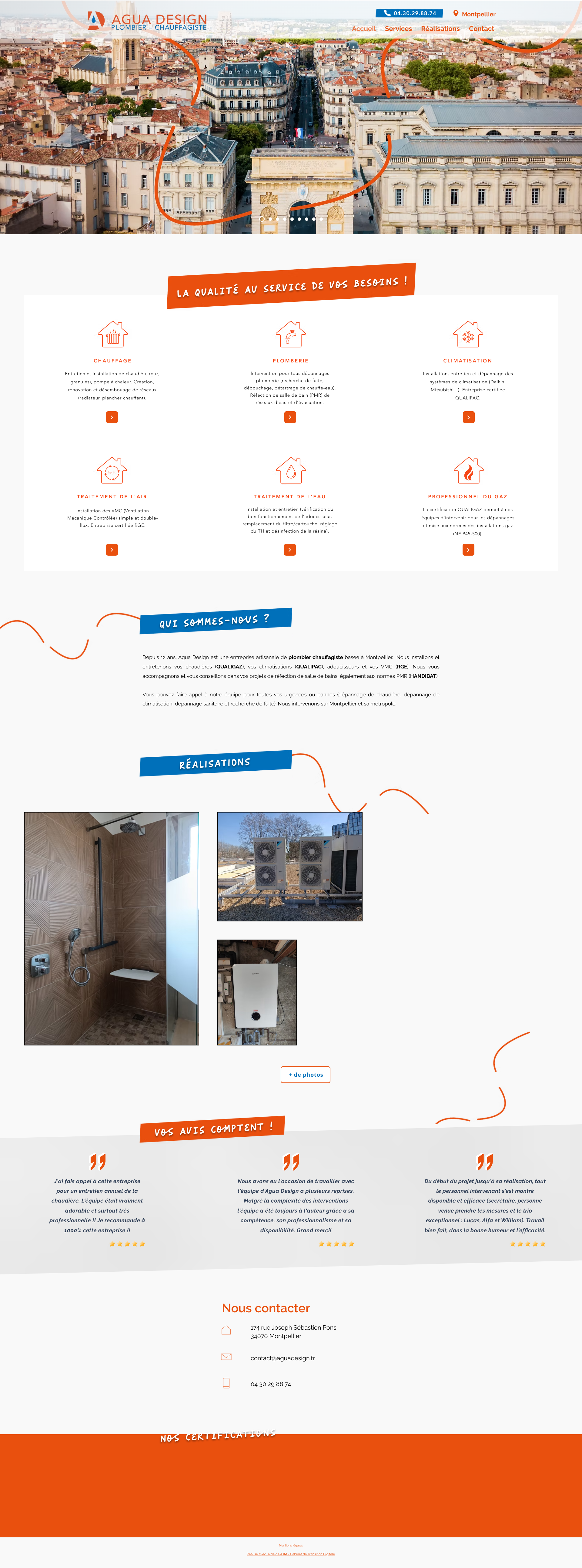 Aperçu du site