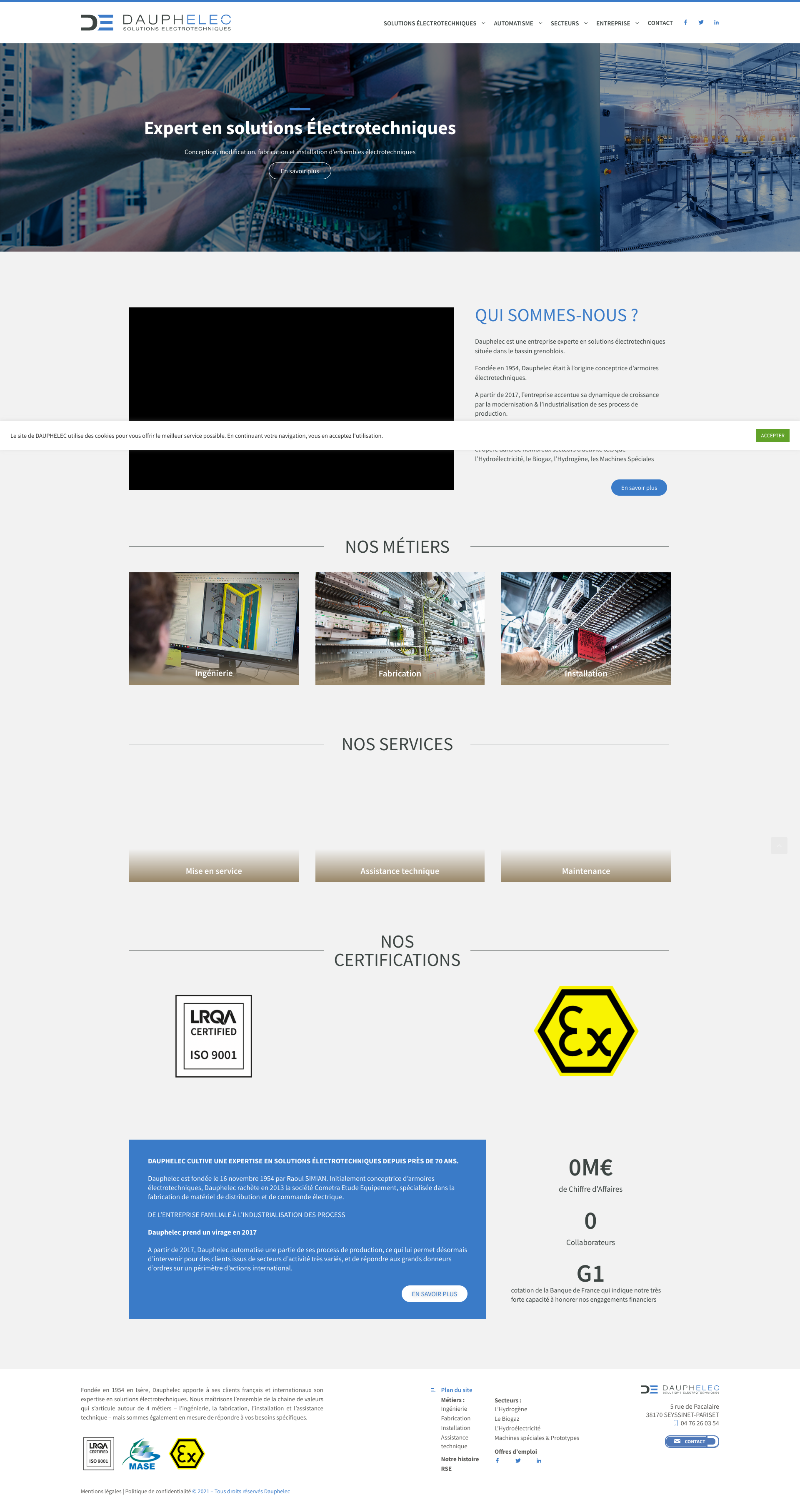 Aperçu du site