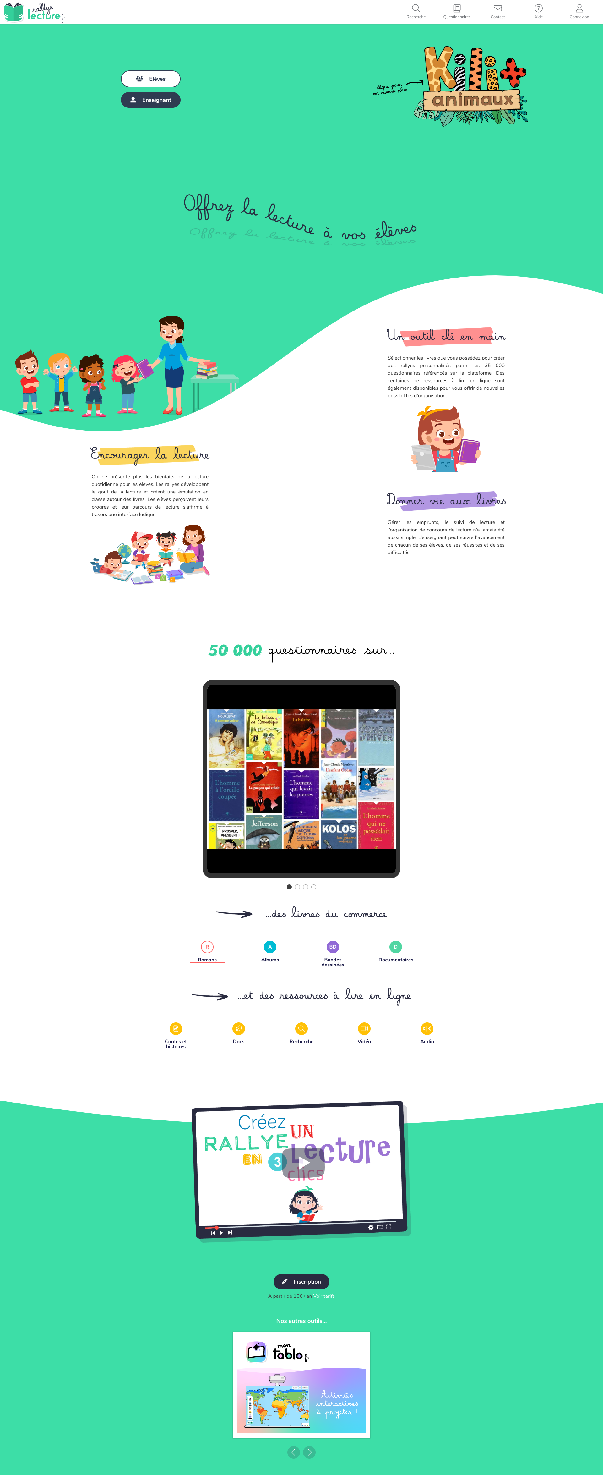 Aperçu du site