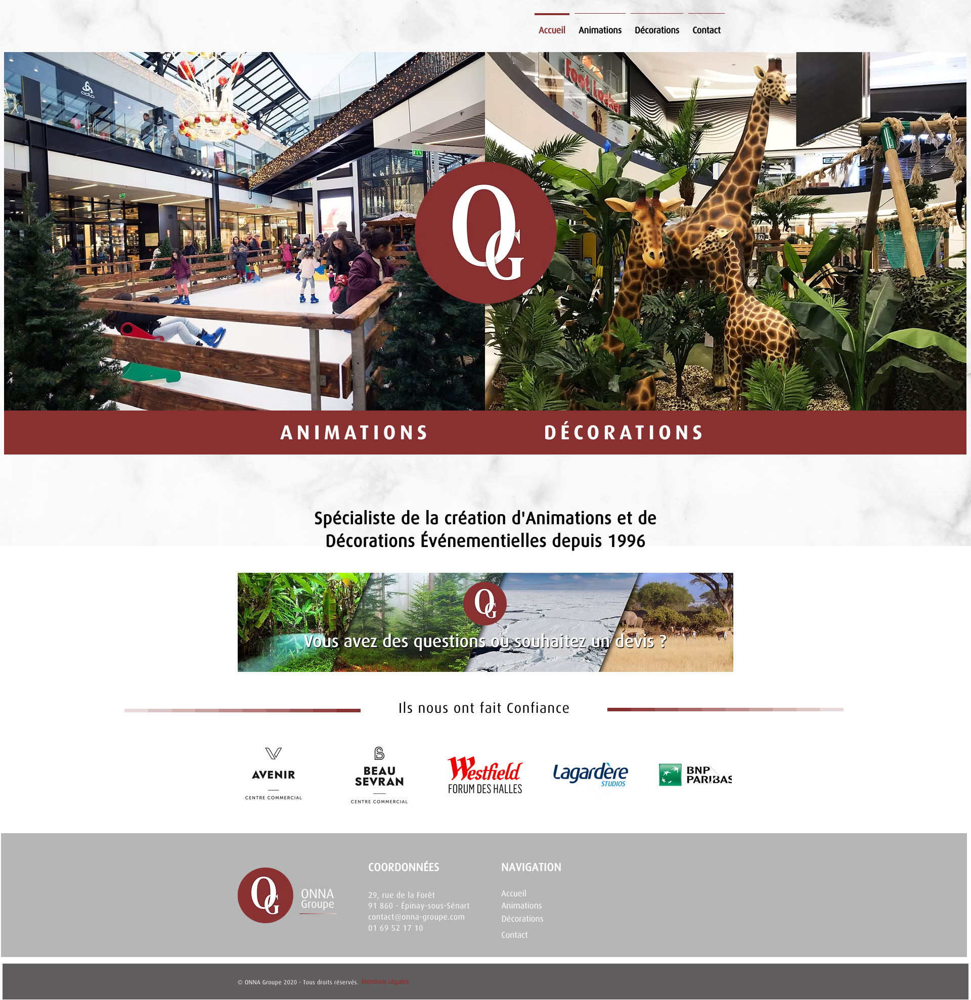 Aperçu du site