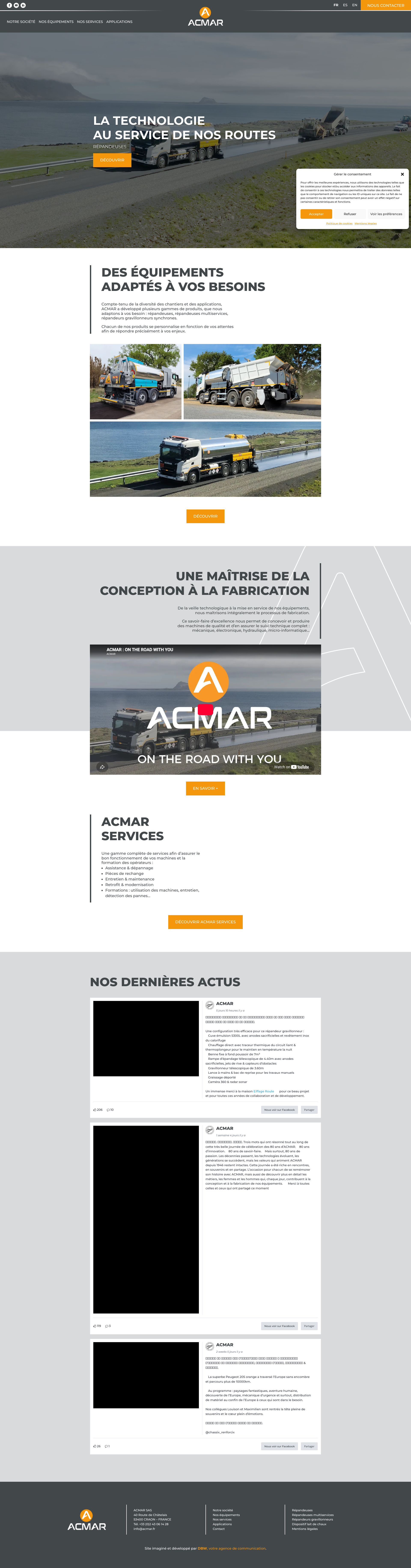 Aperçu du site