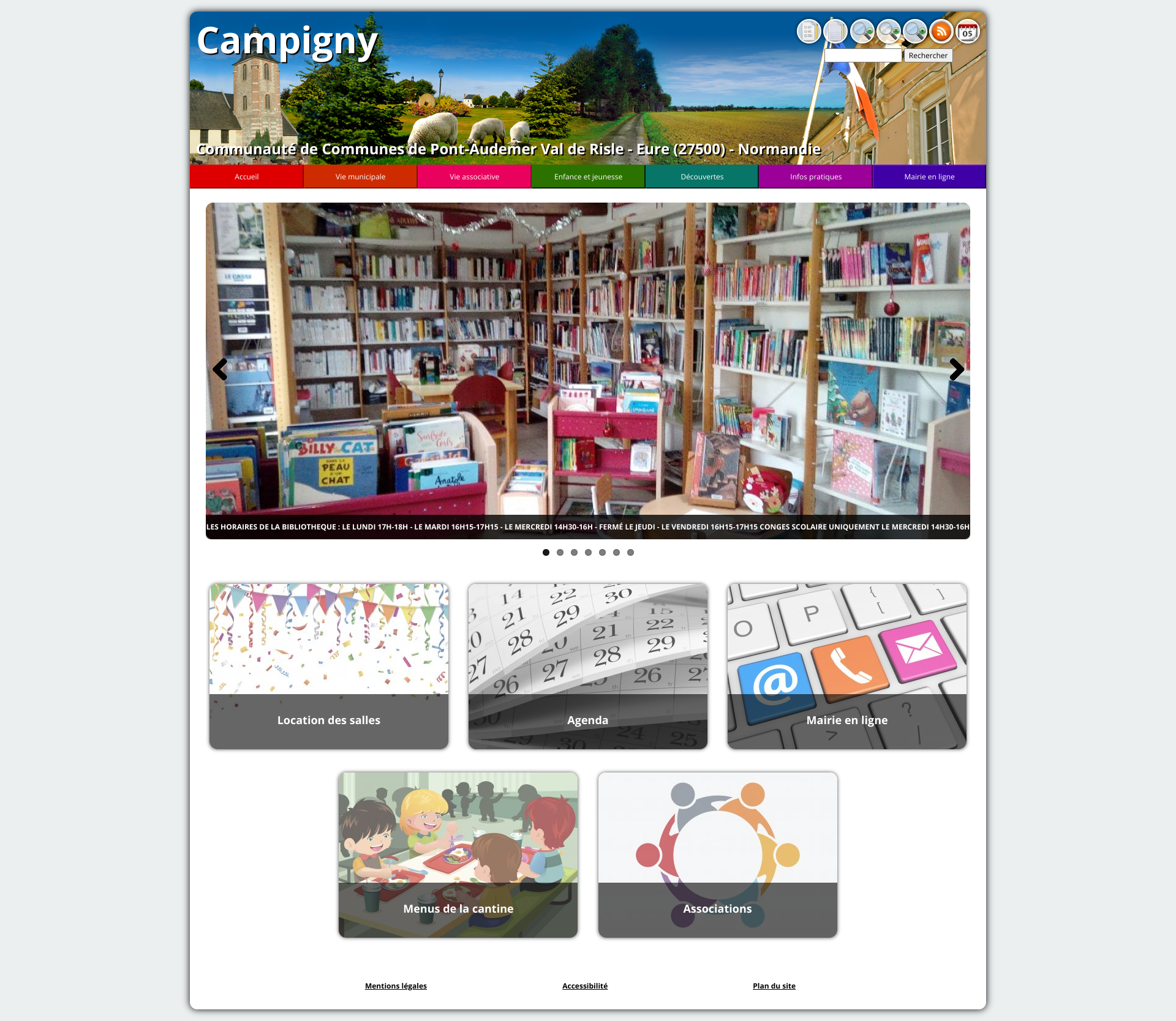 Aperçu du site