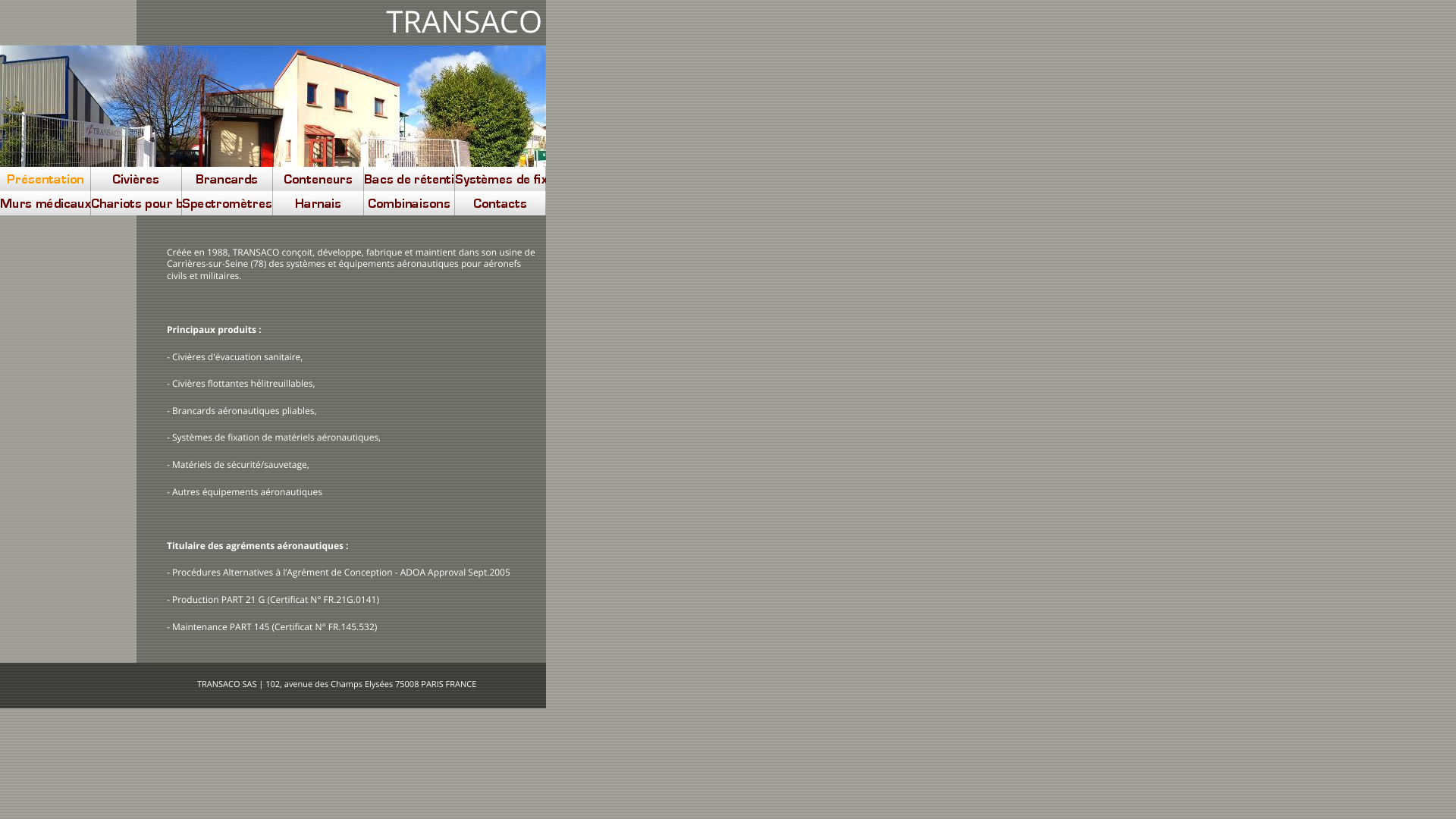 Aperçu du site