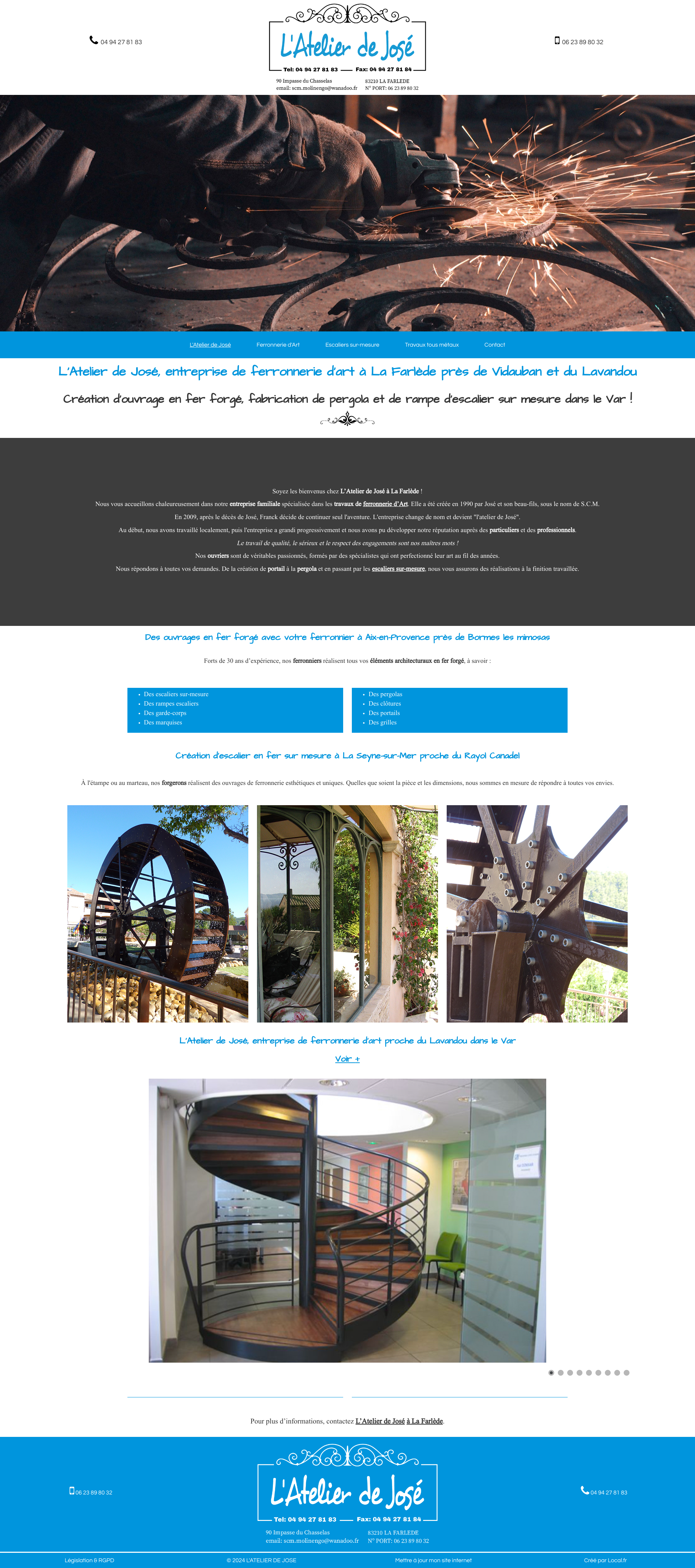 Aperçu du site