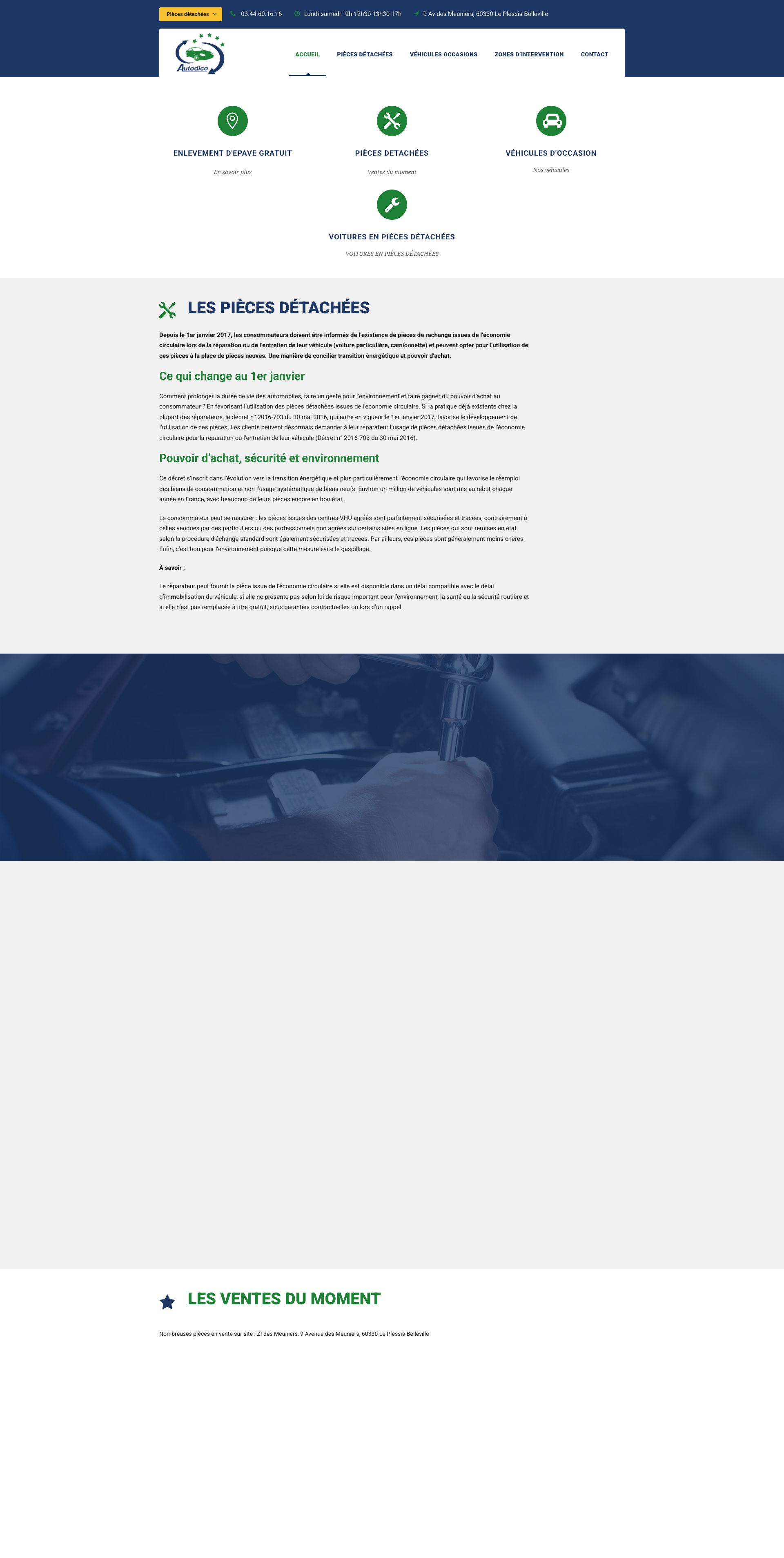 Aperçu du site