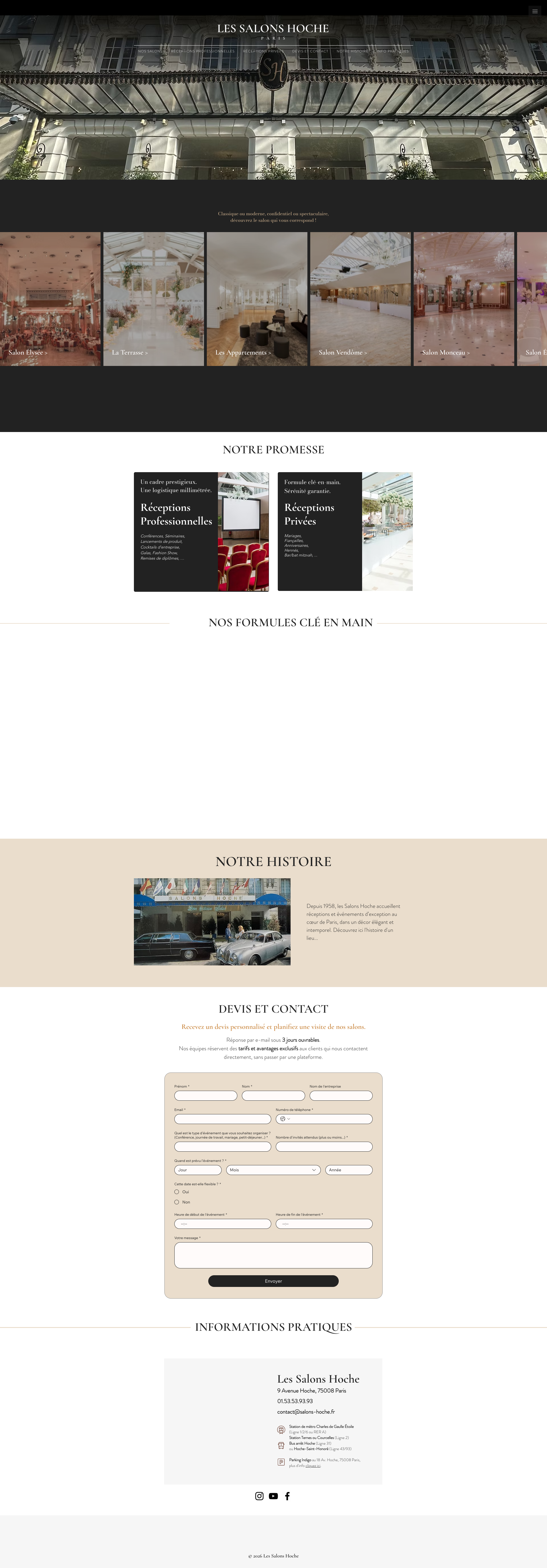 Aperçu du site