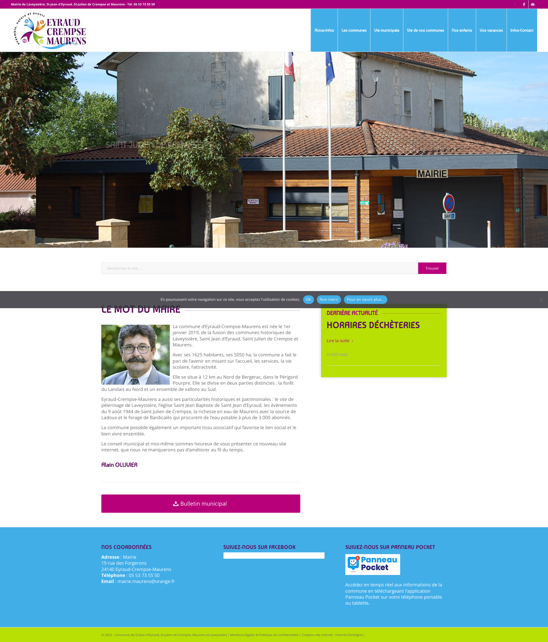 Aperçu du site
