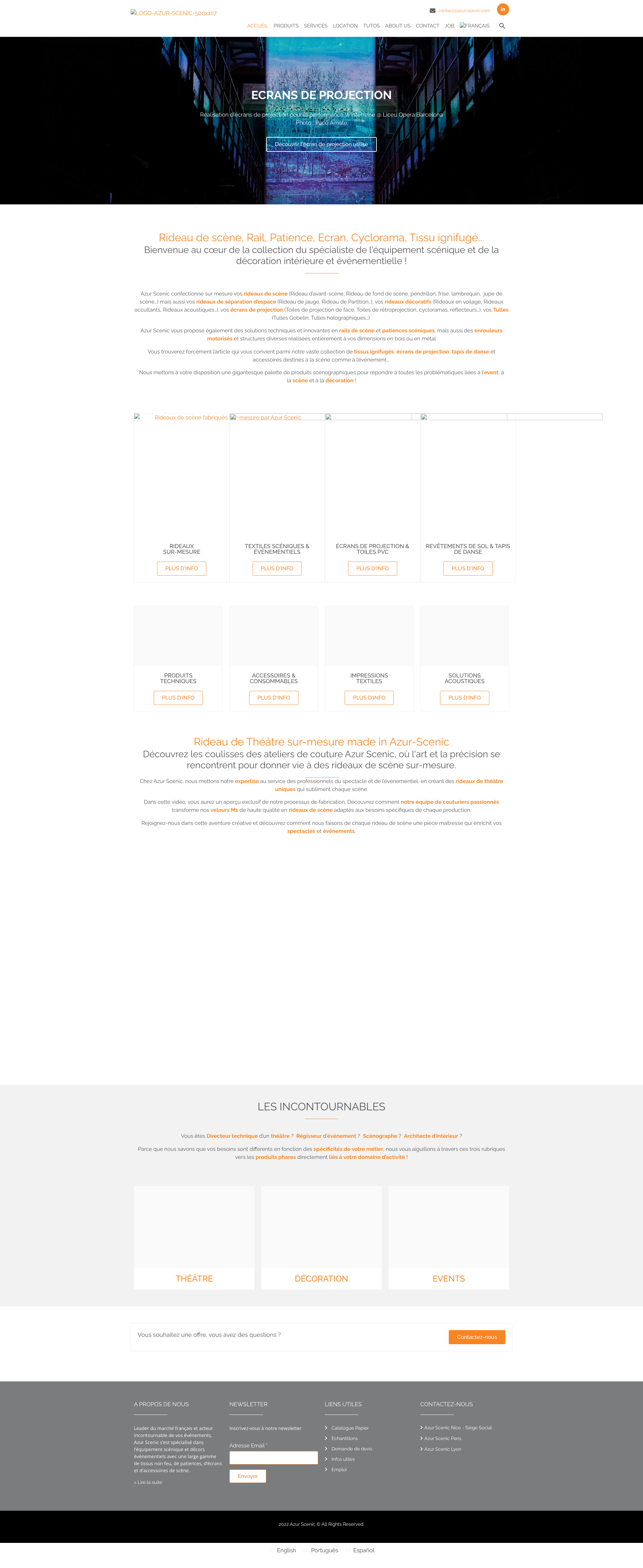 Aperçu du site
