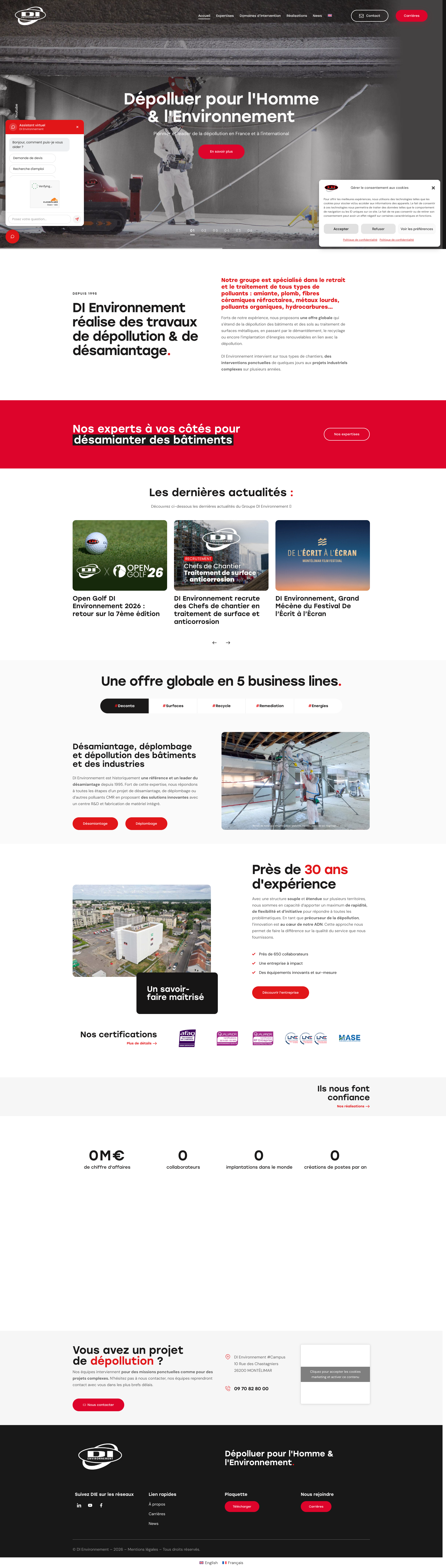 Aperçu du site