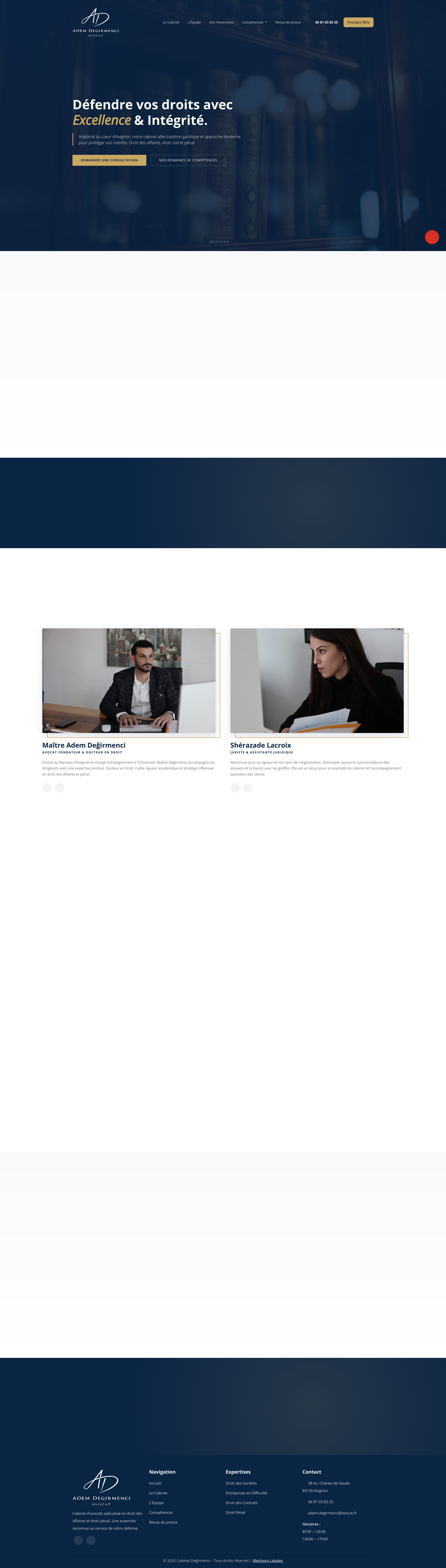 Aperçu du site