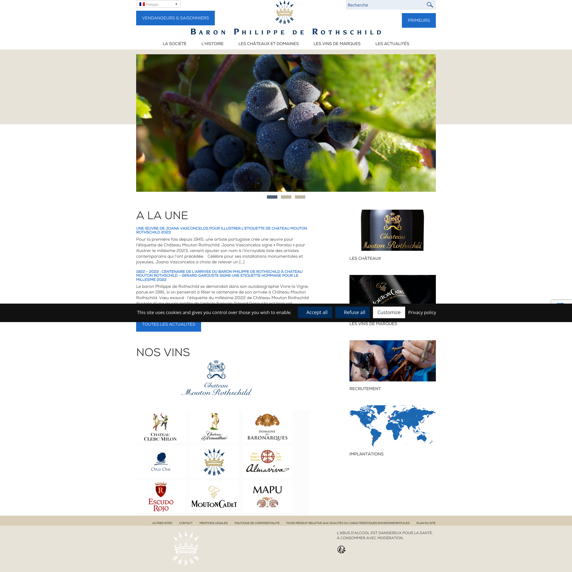Aperçu du site