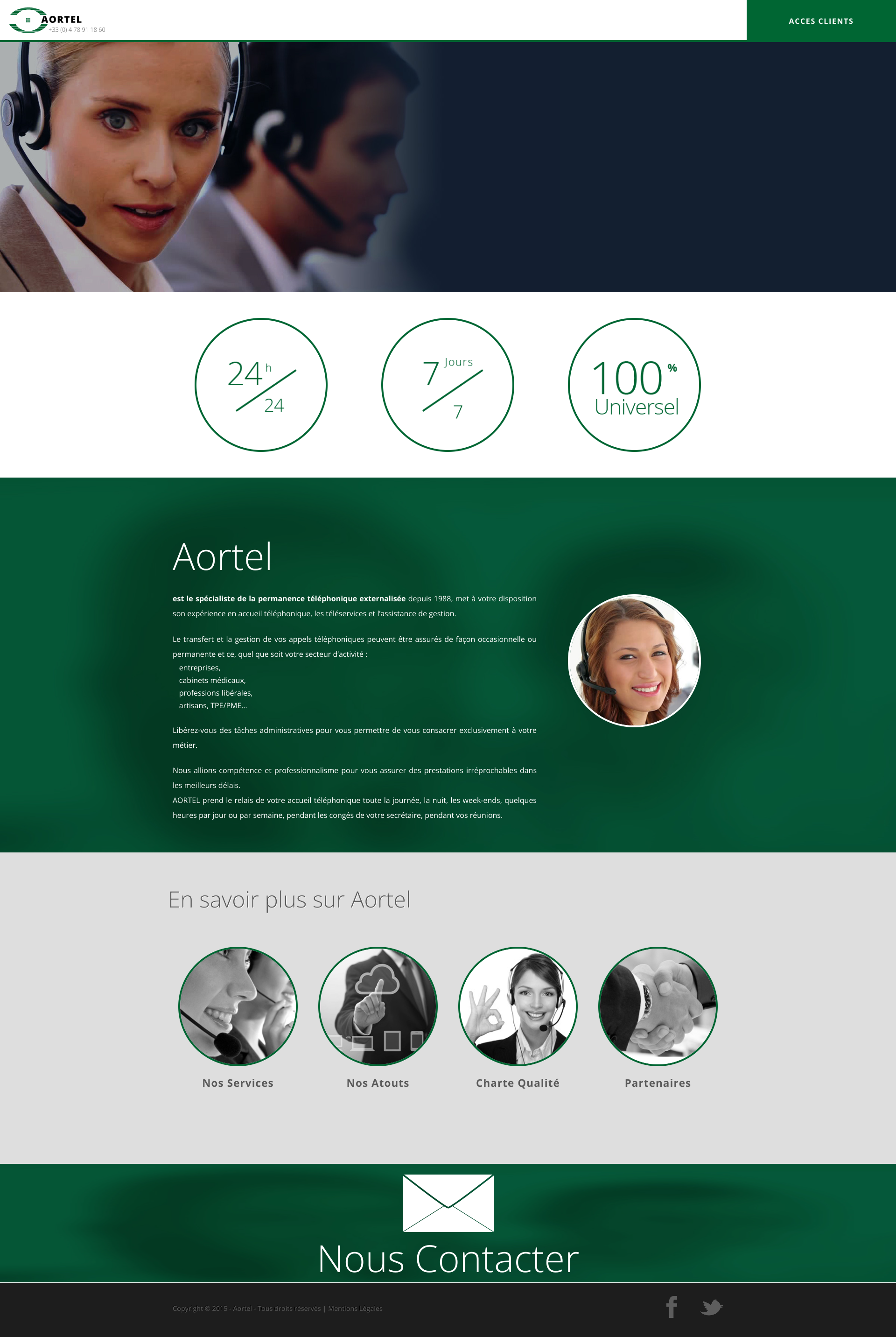 Aperçu du site