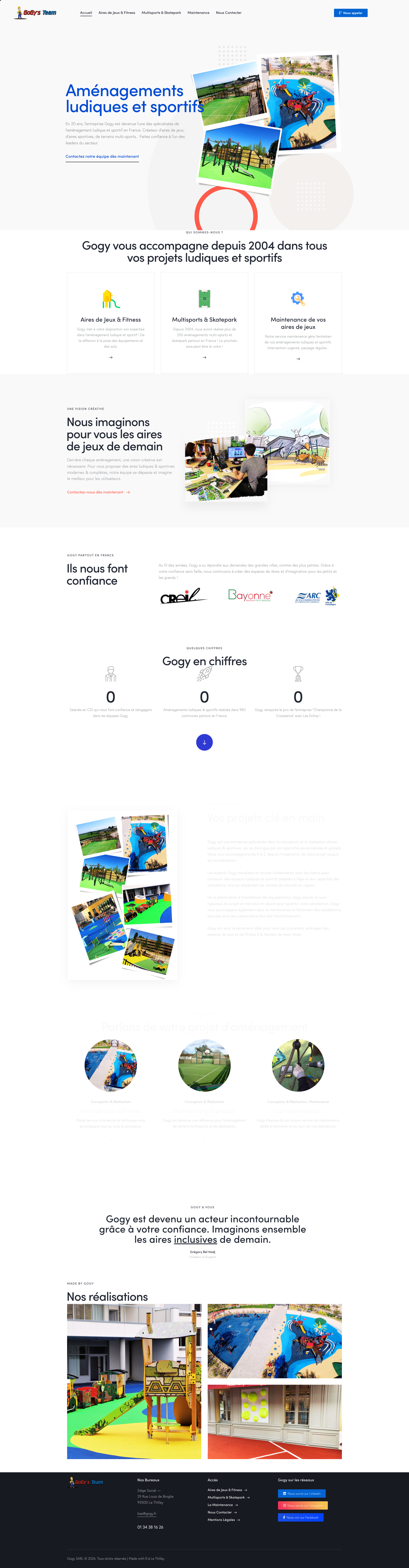 Aperçu du site