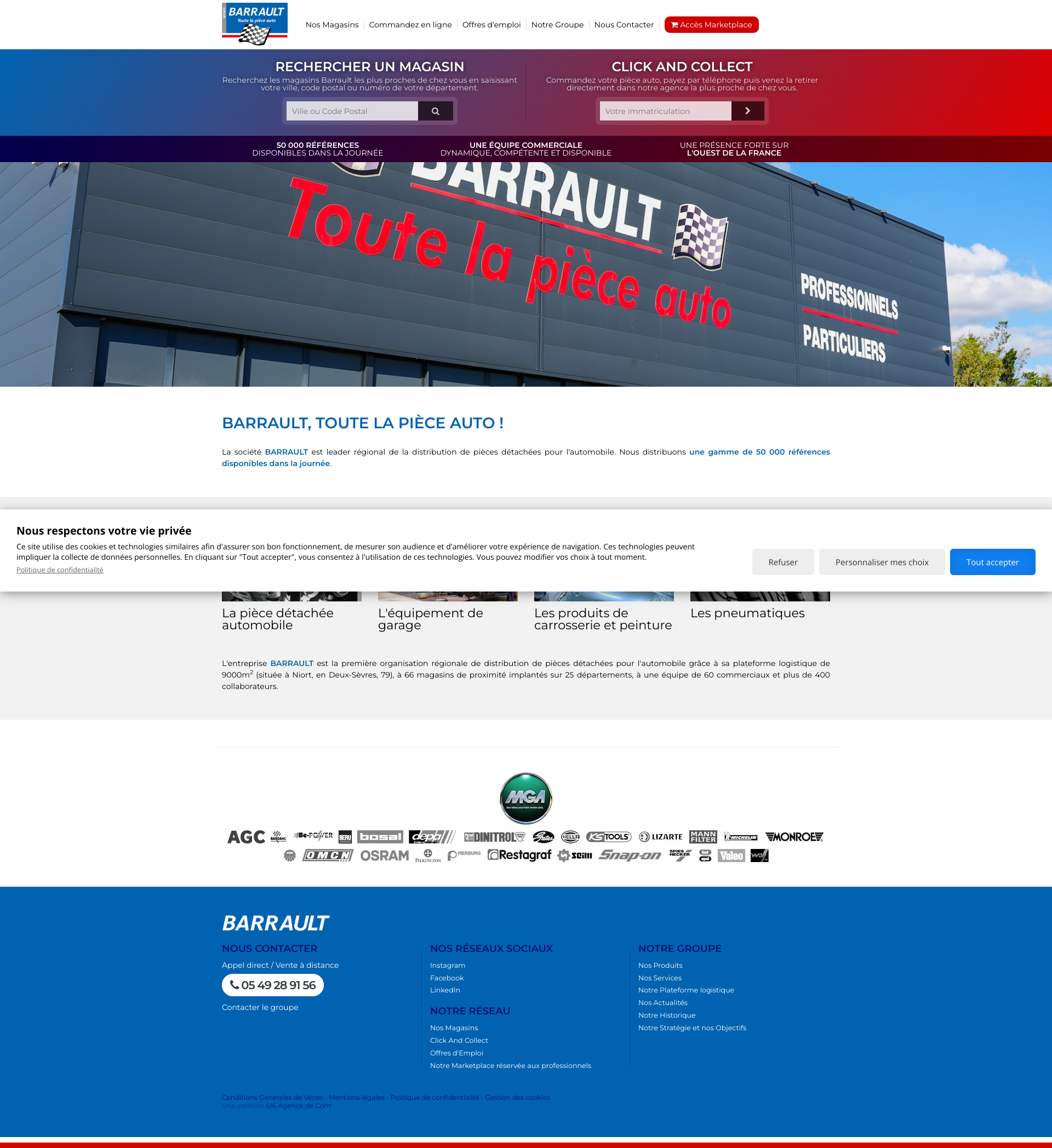 Aperçu du site