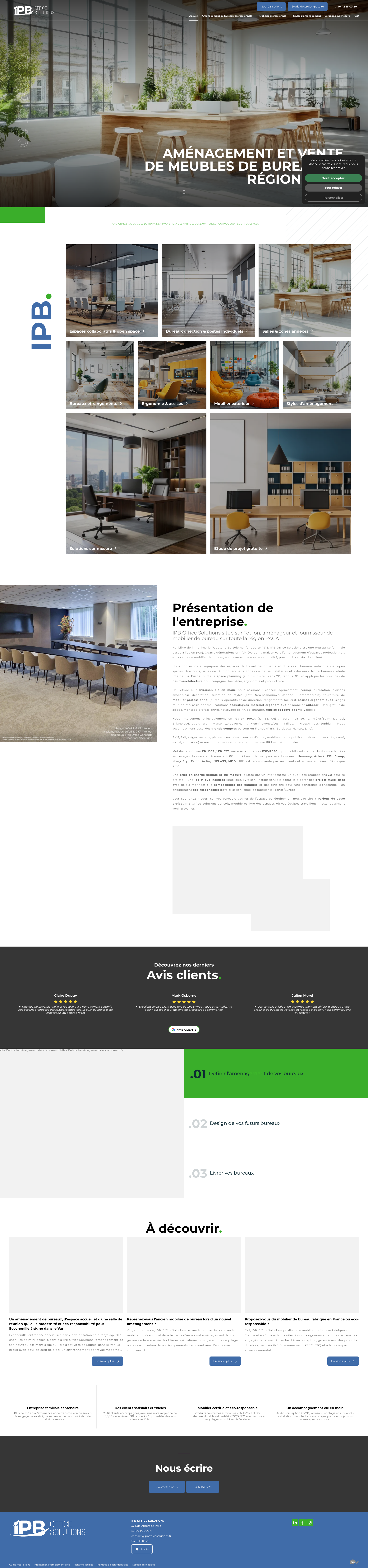 Aperçu du site
