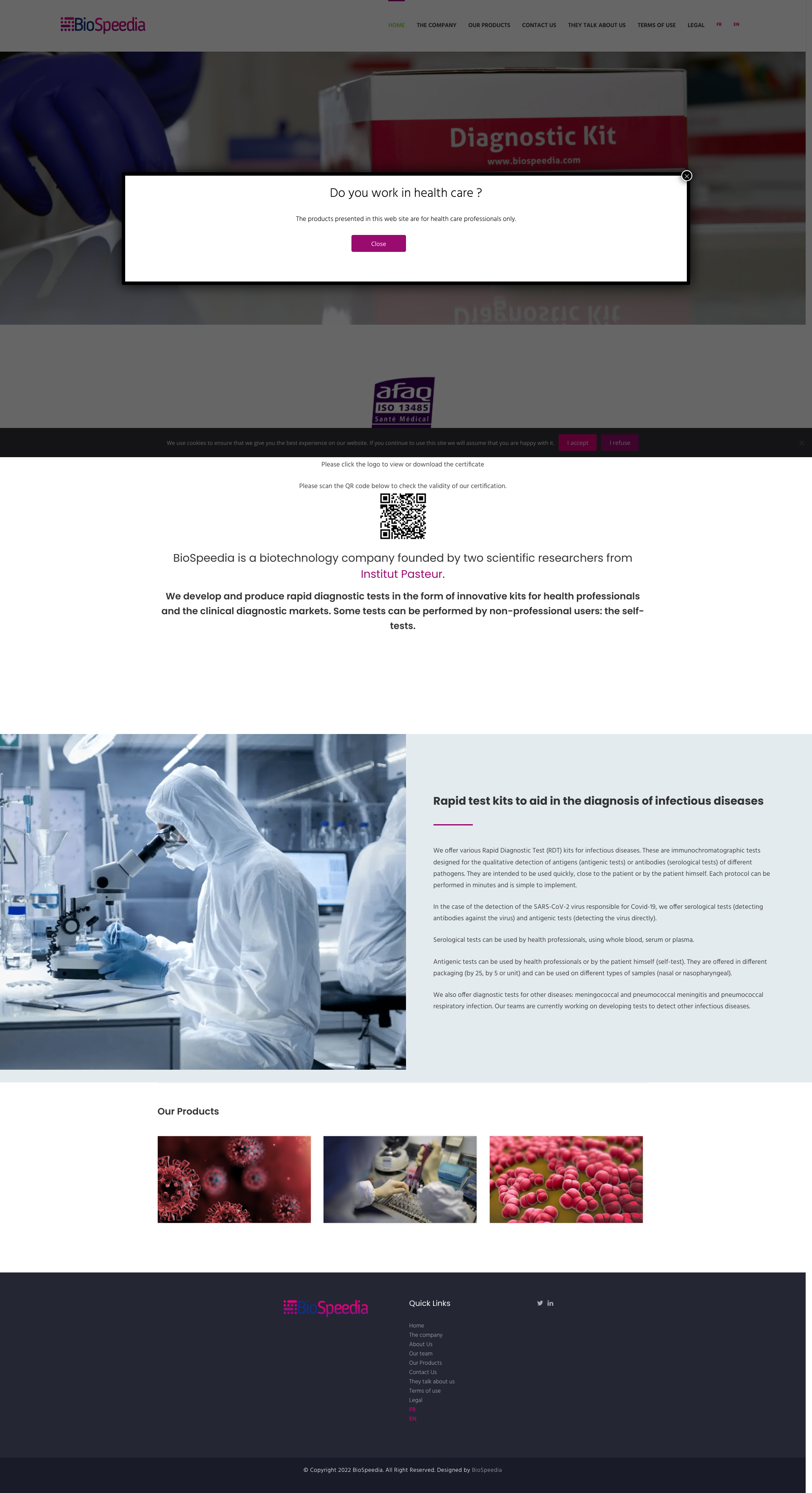 Aperçu du site