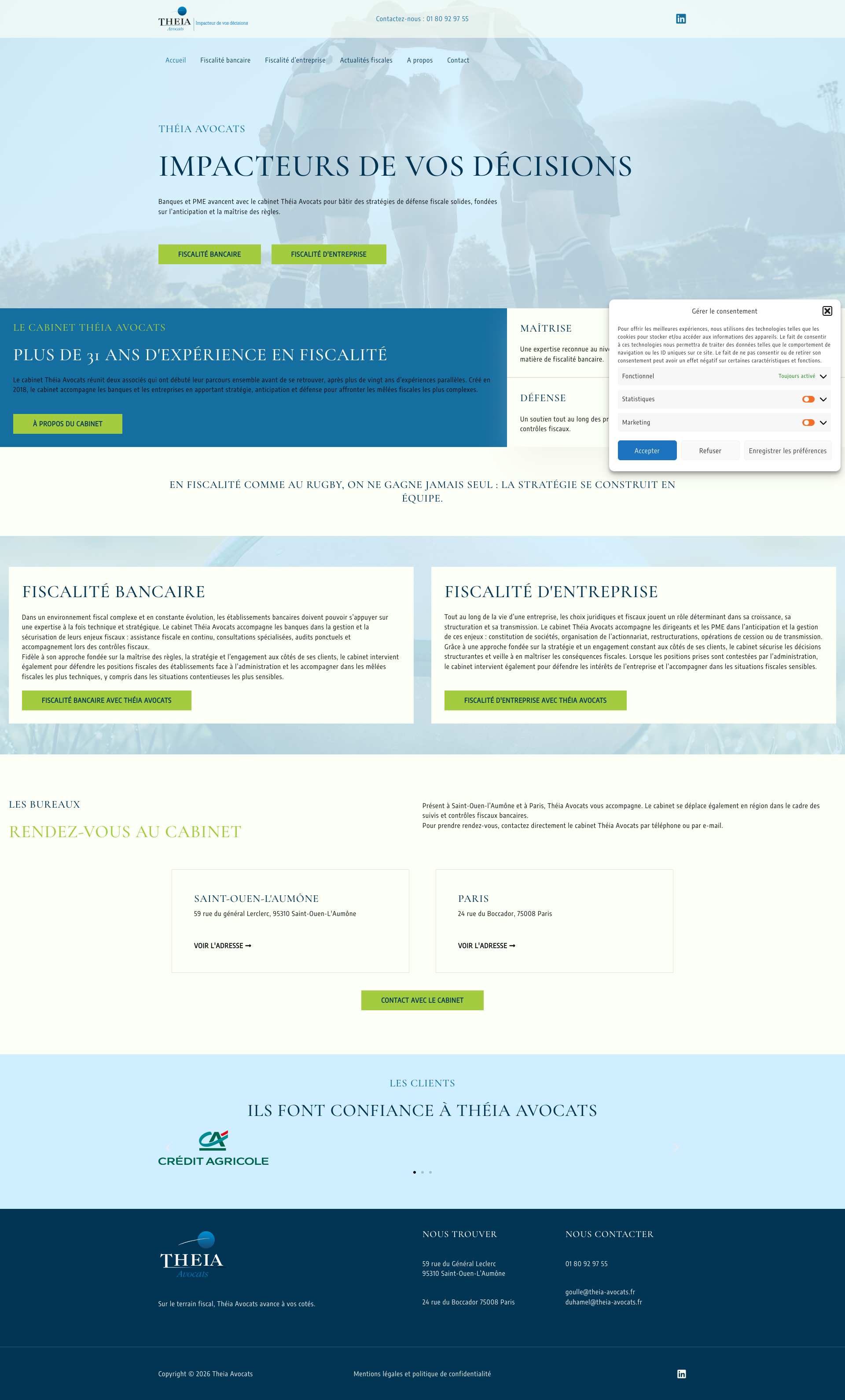 Aperçu du site