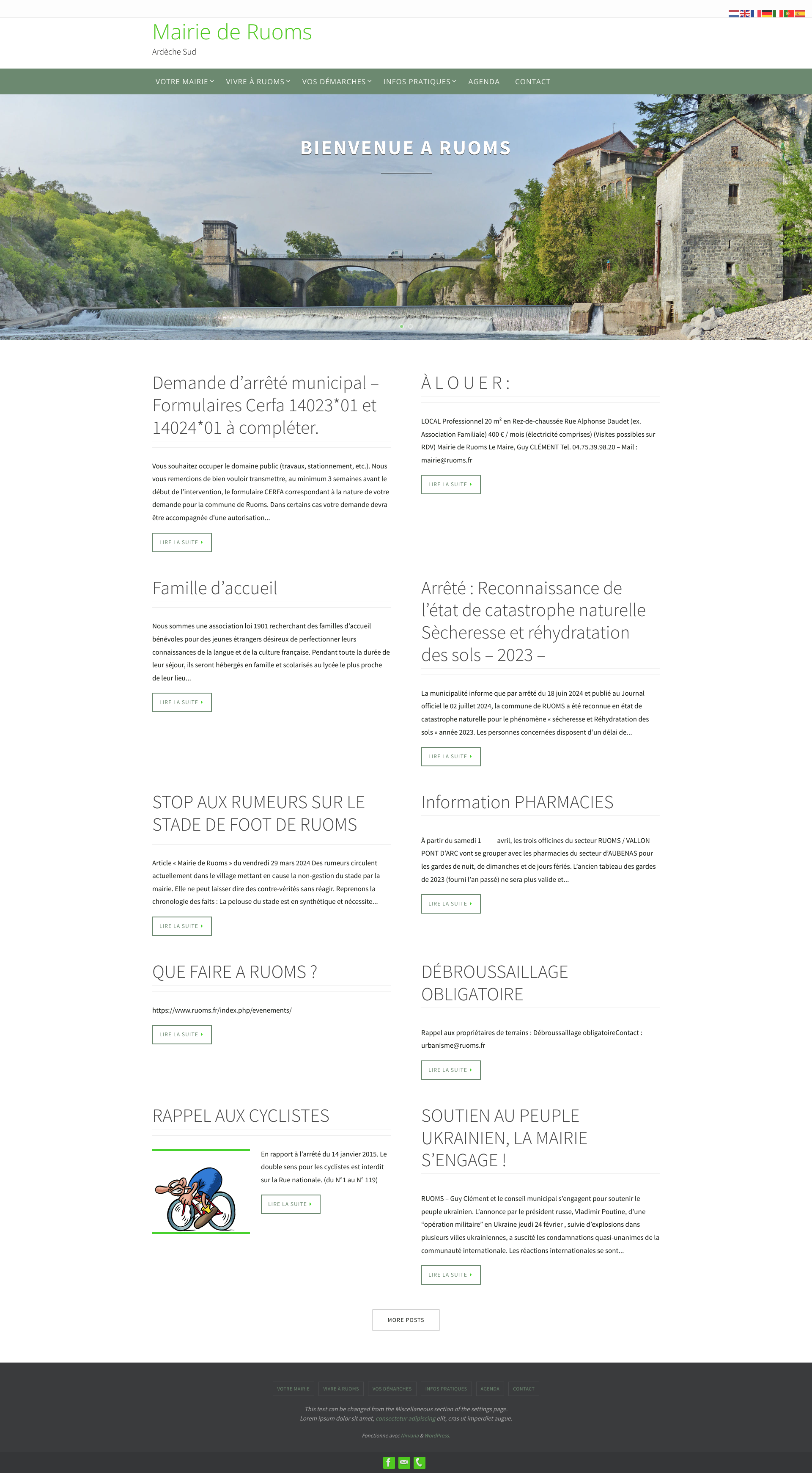 Aperçu du site