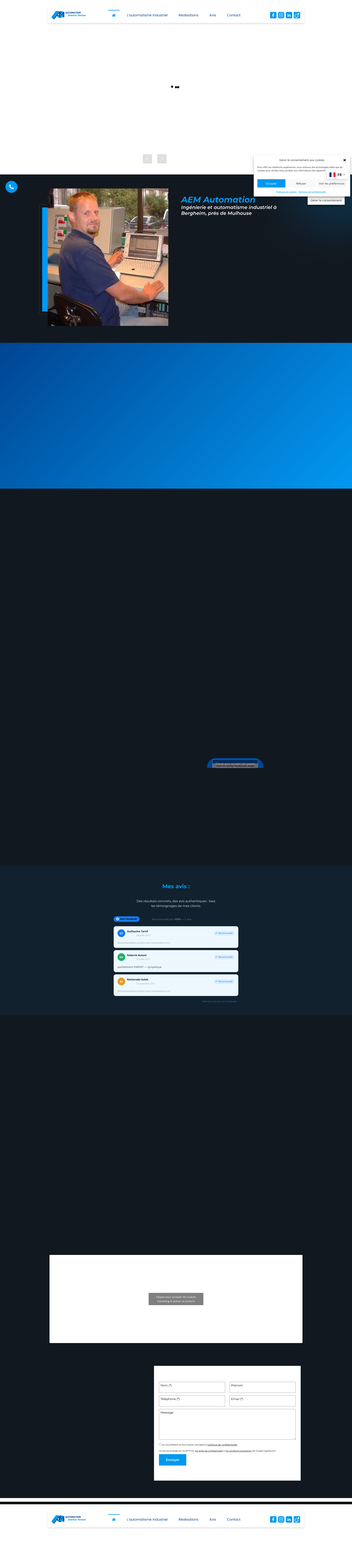Aperçu du site
