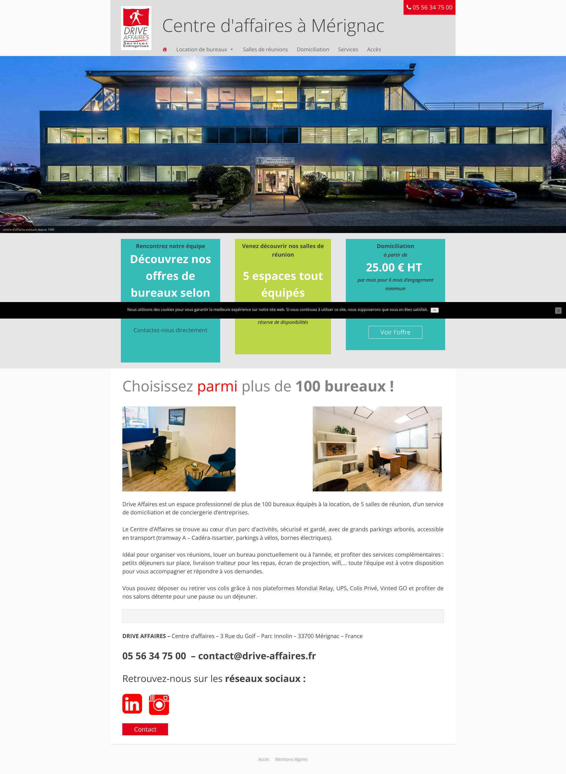 Aperçu du site