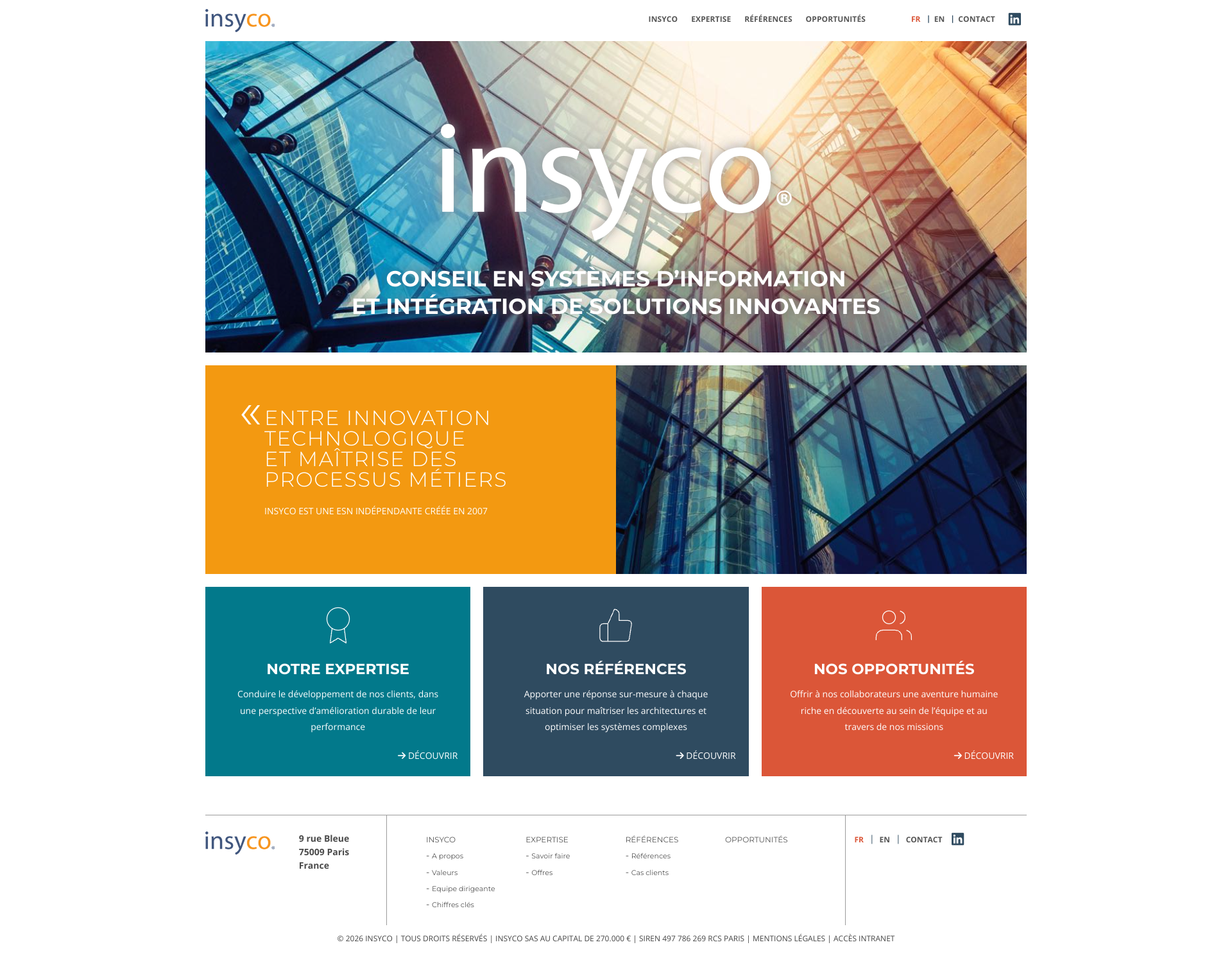 Aperçu du site