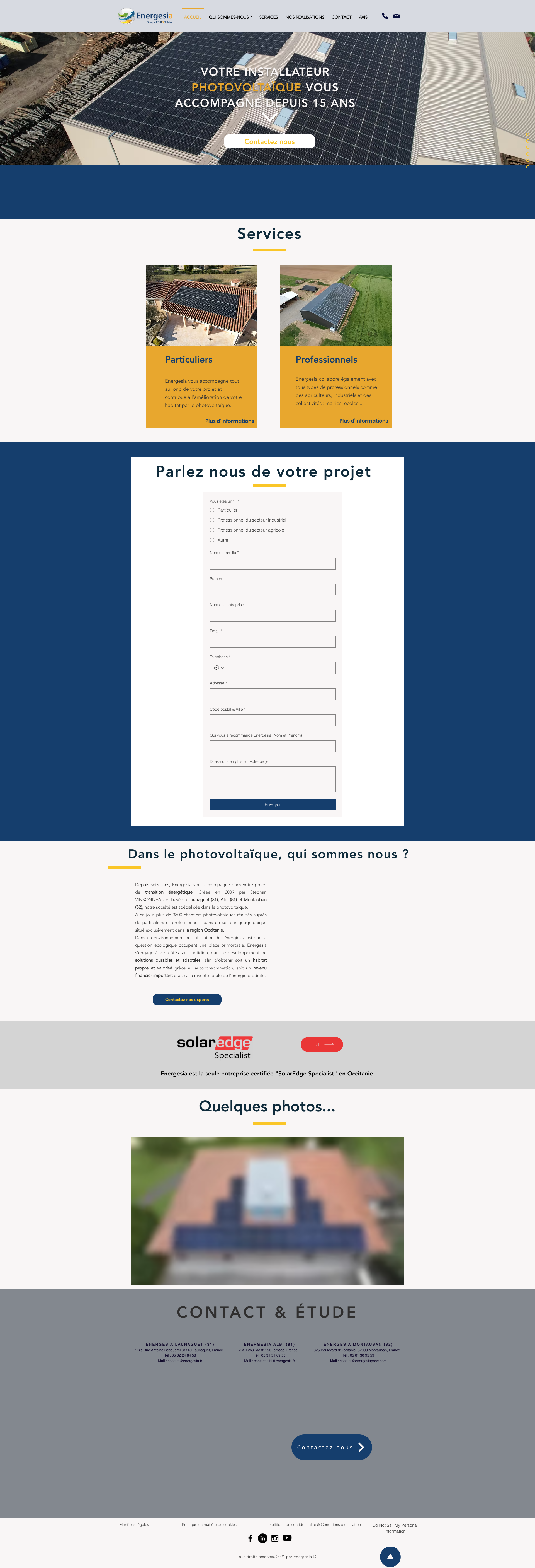 Aperçu du site