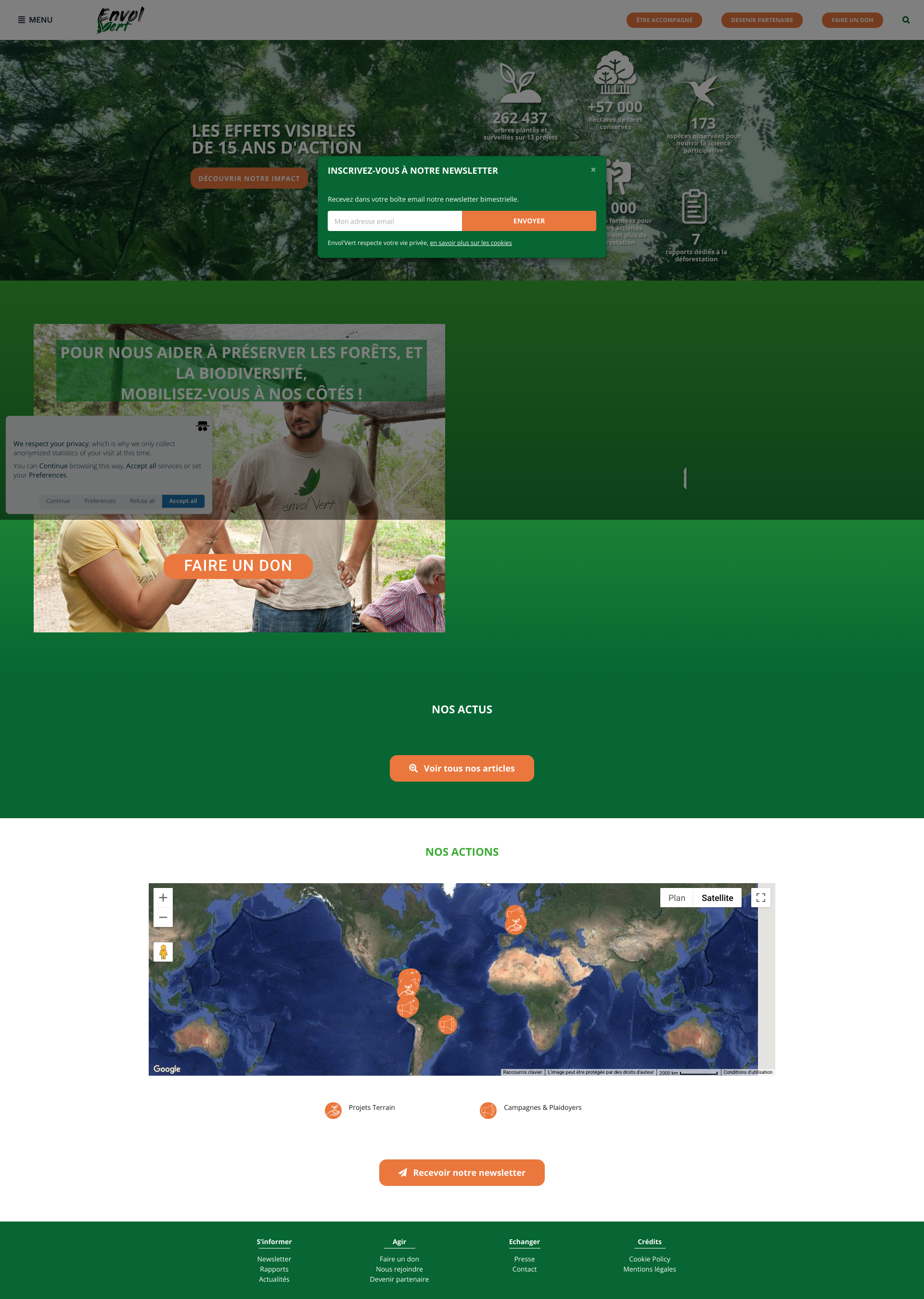 Aperçu du site