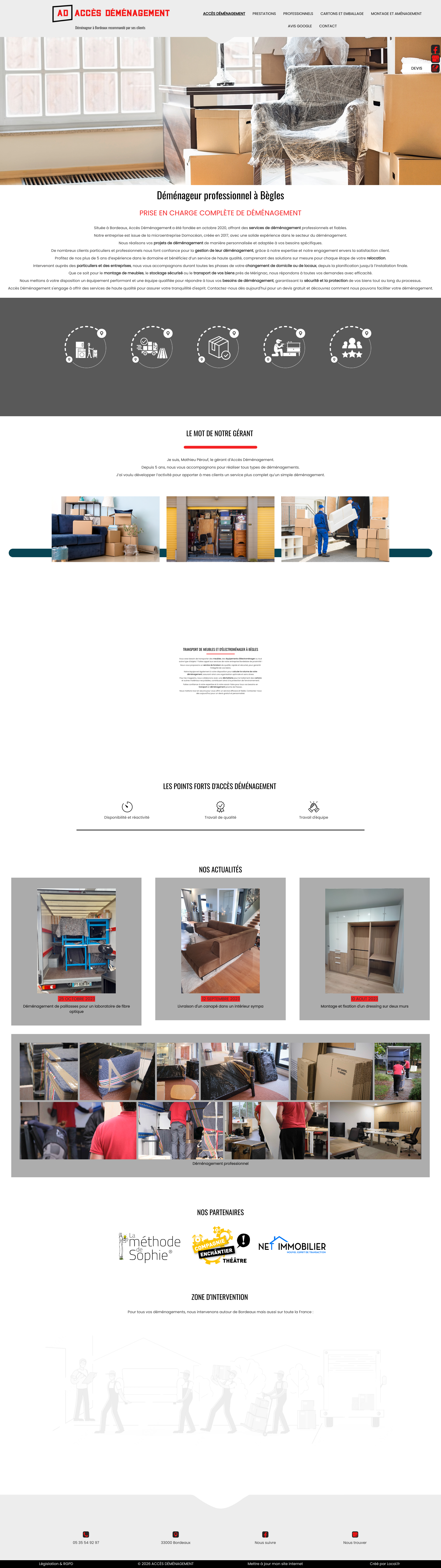 Aperçu du site