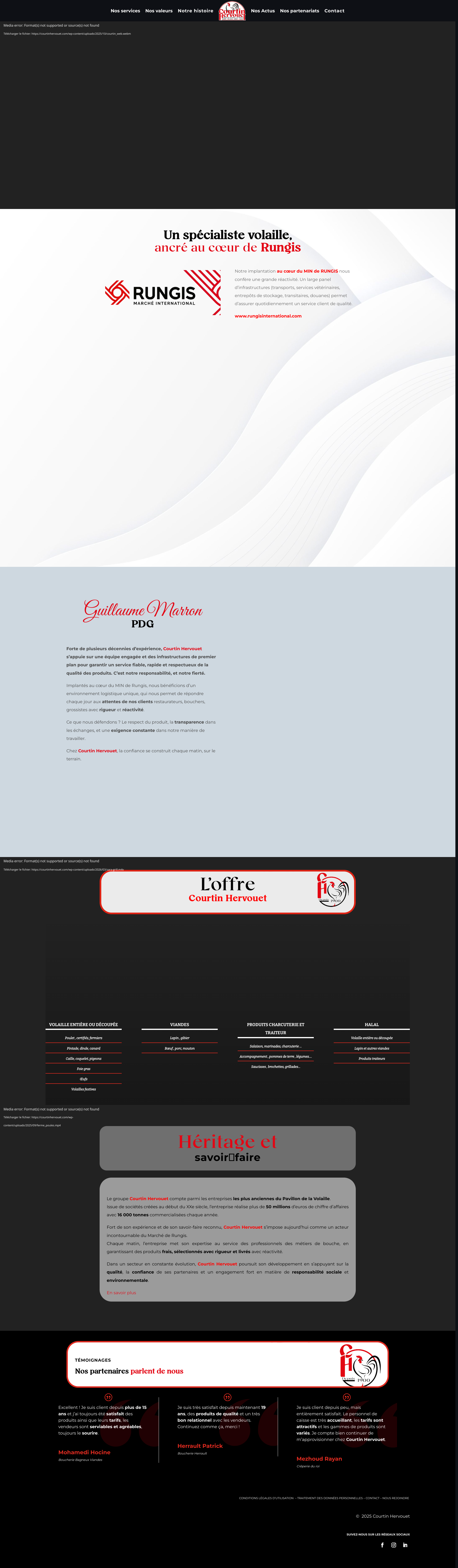 Aperçu du site