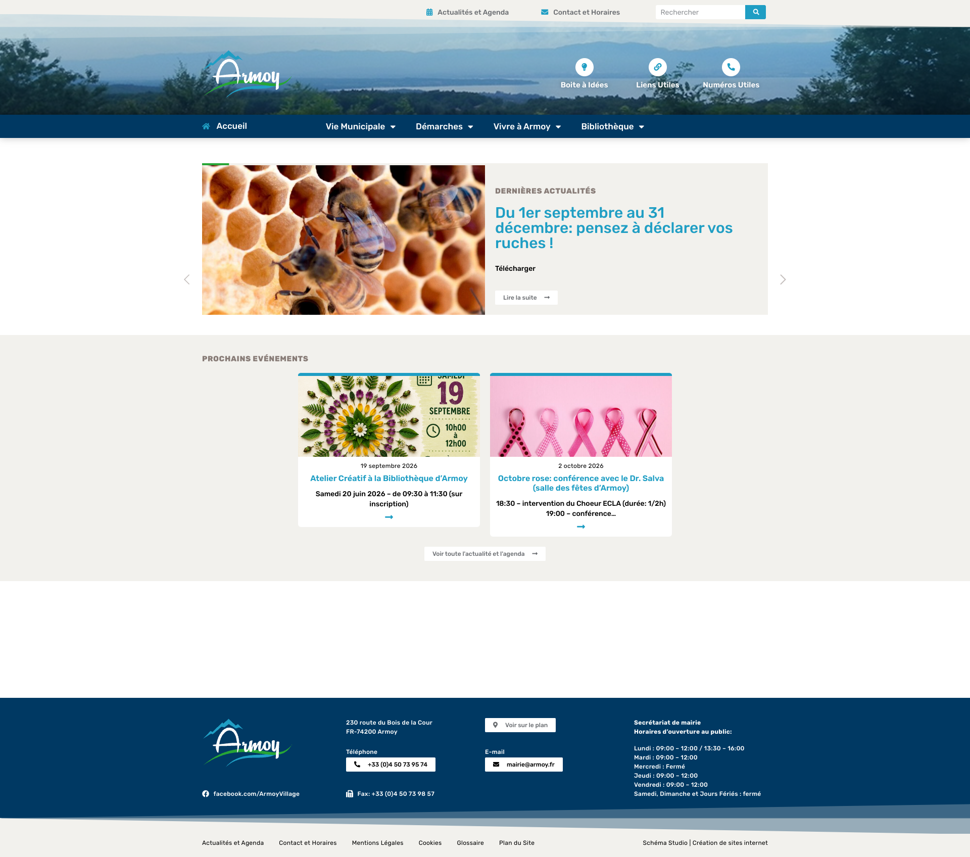 Aperçu du site