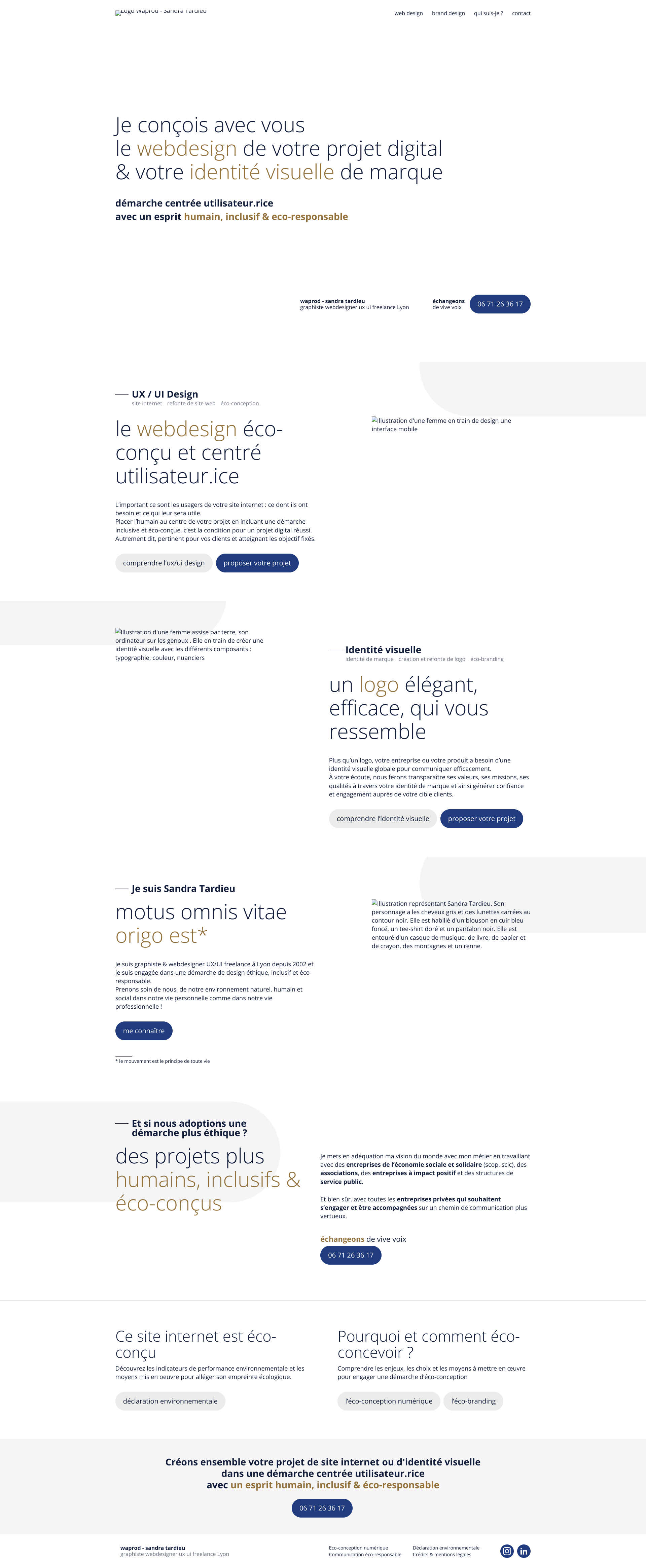 Aperçu du site