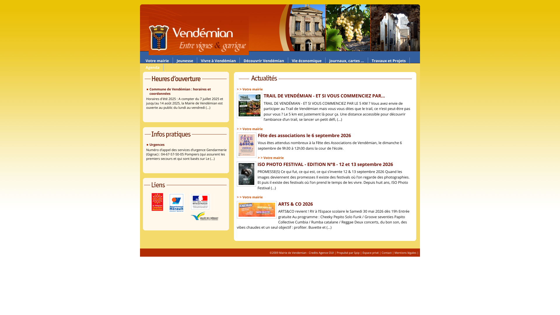 Aperçu du site