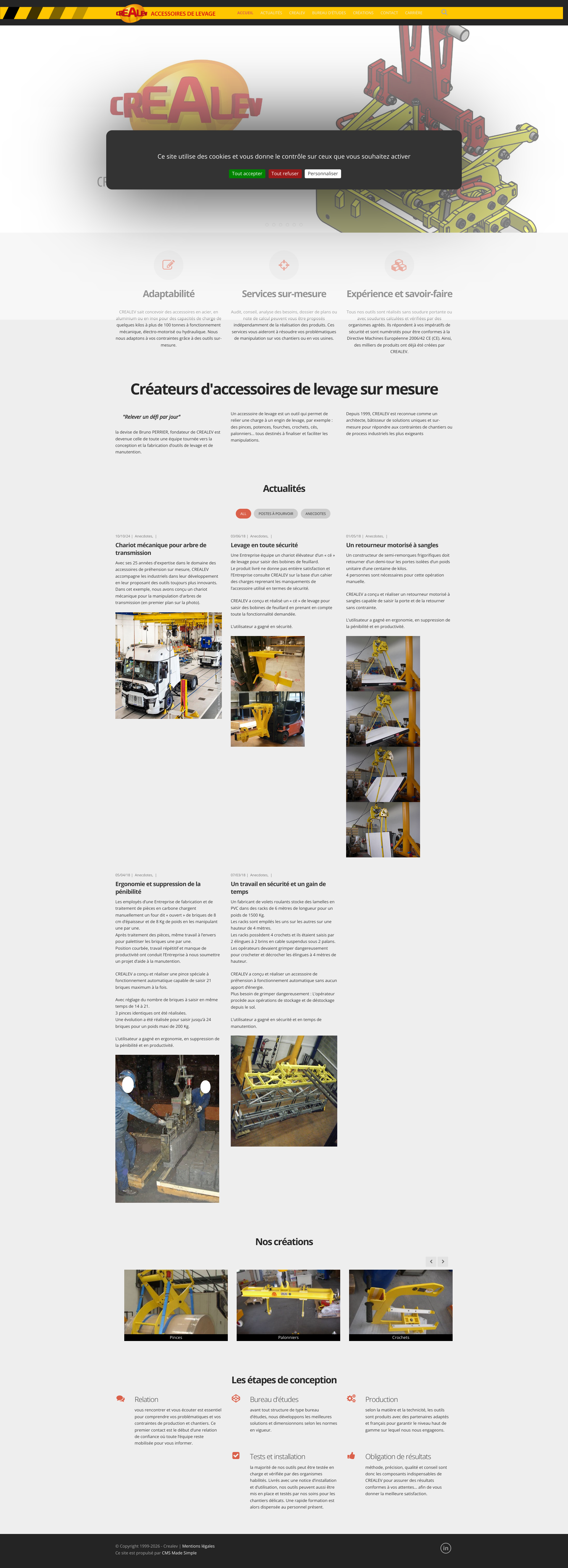 Aperçu du site