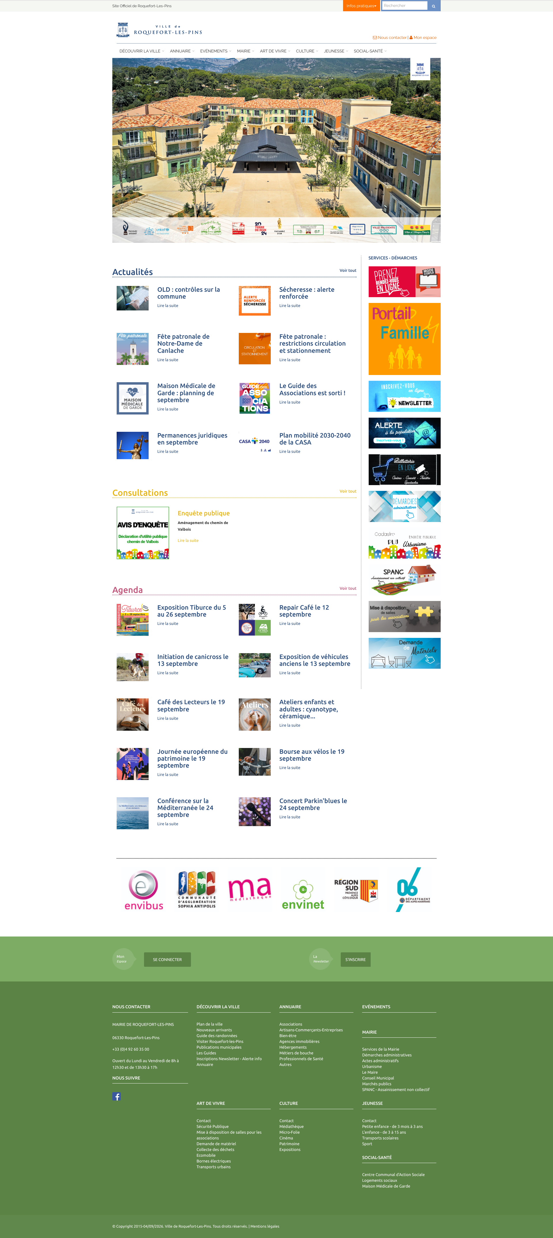 Aperçu du site