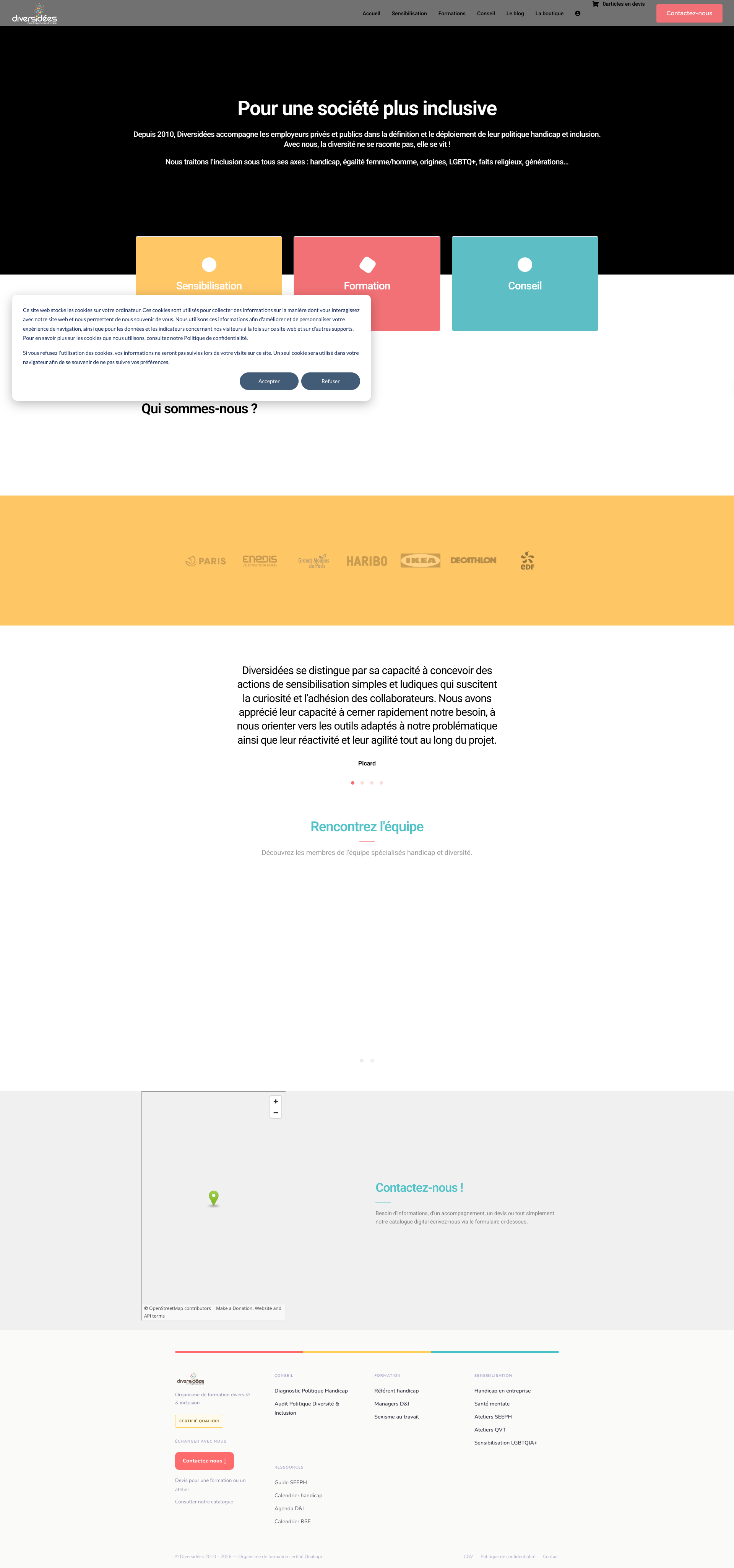 Aperçu du site