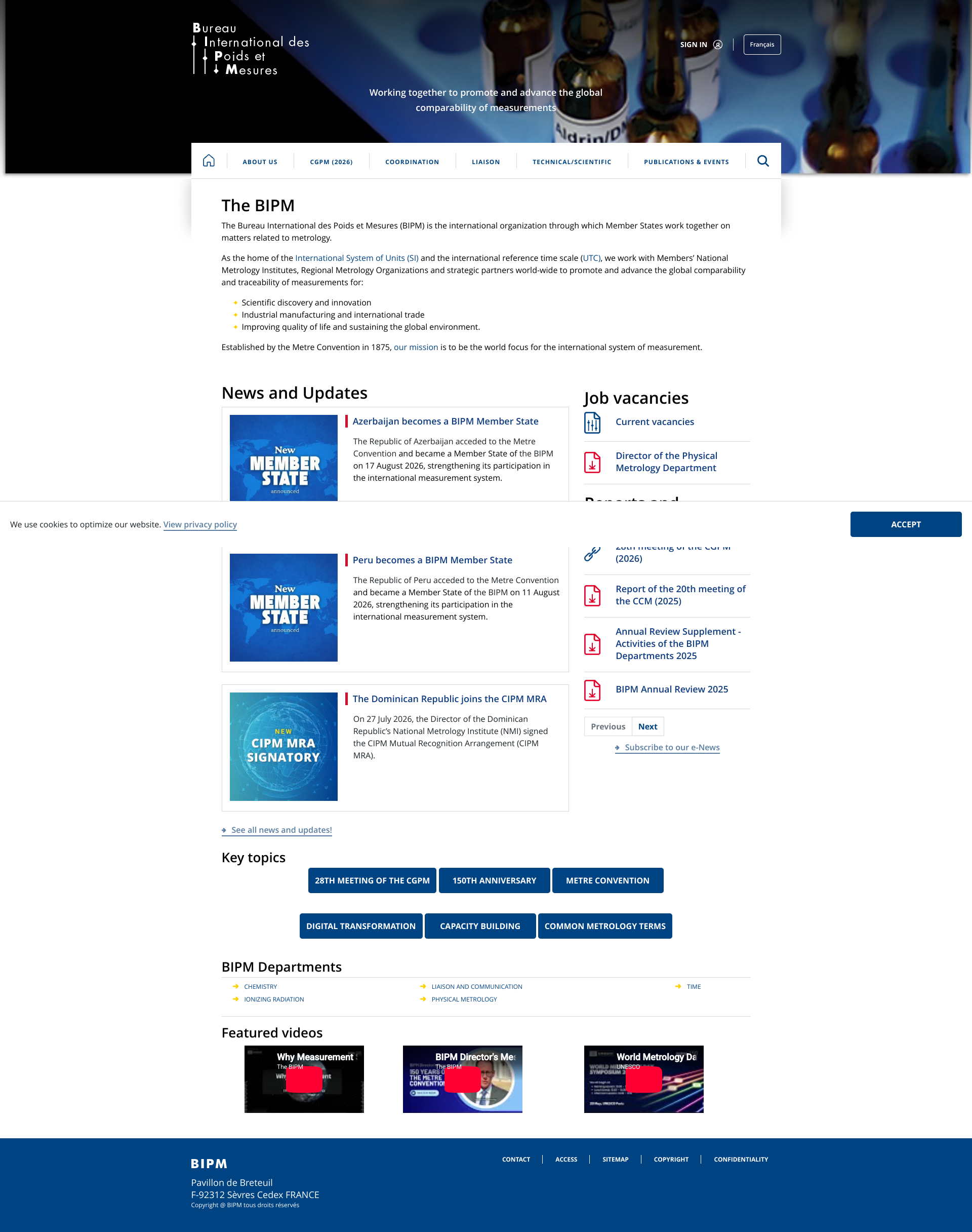 Aperçu du site