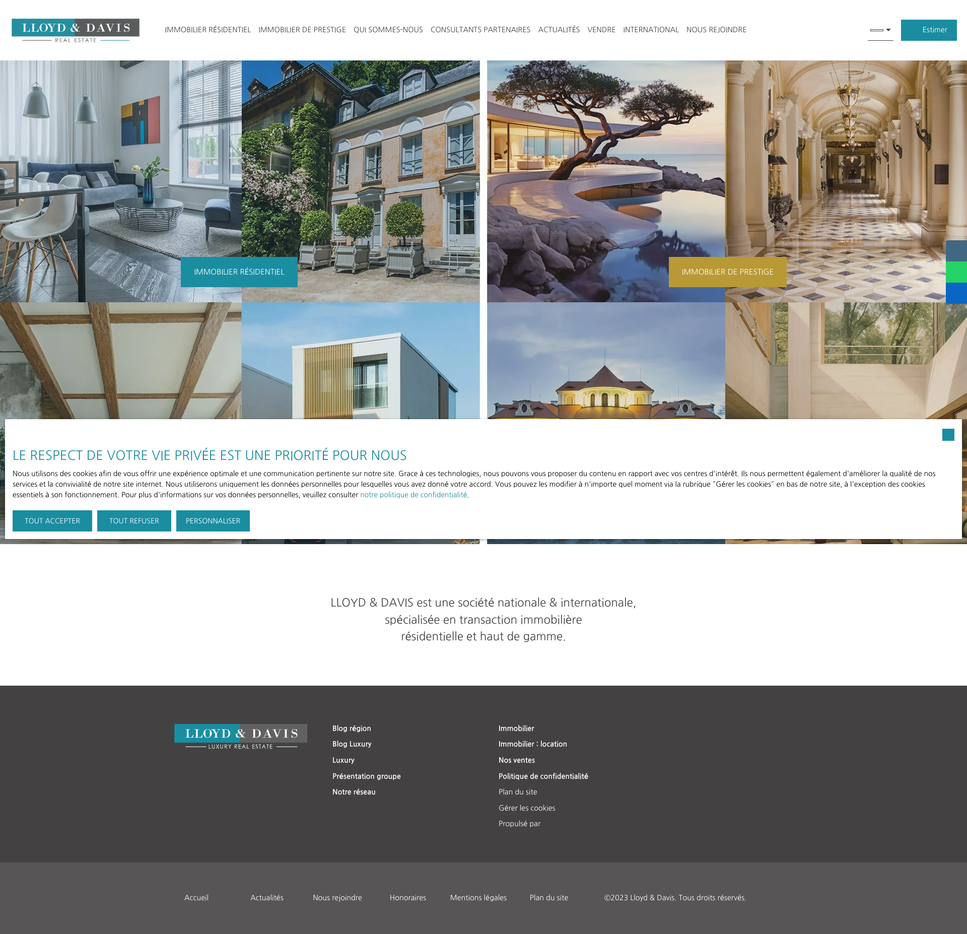 Aperçu du site