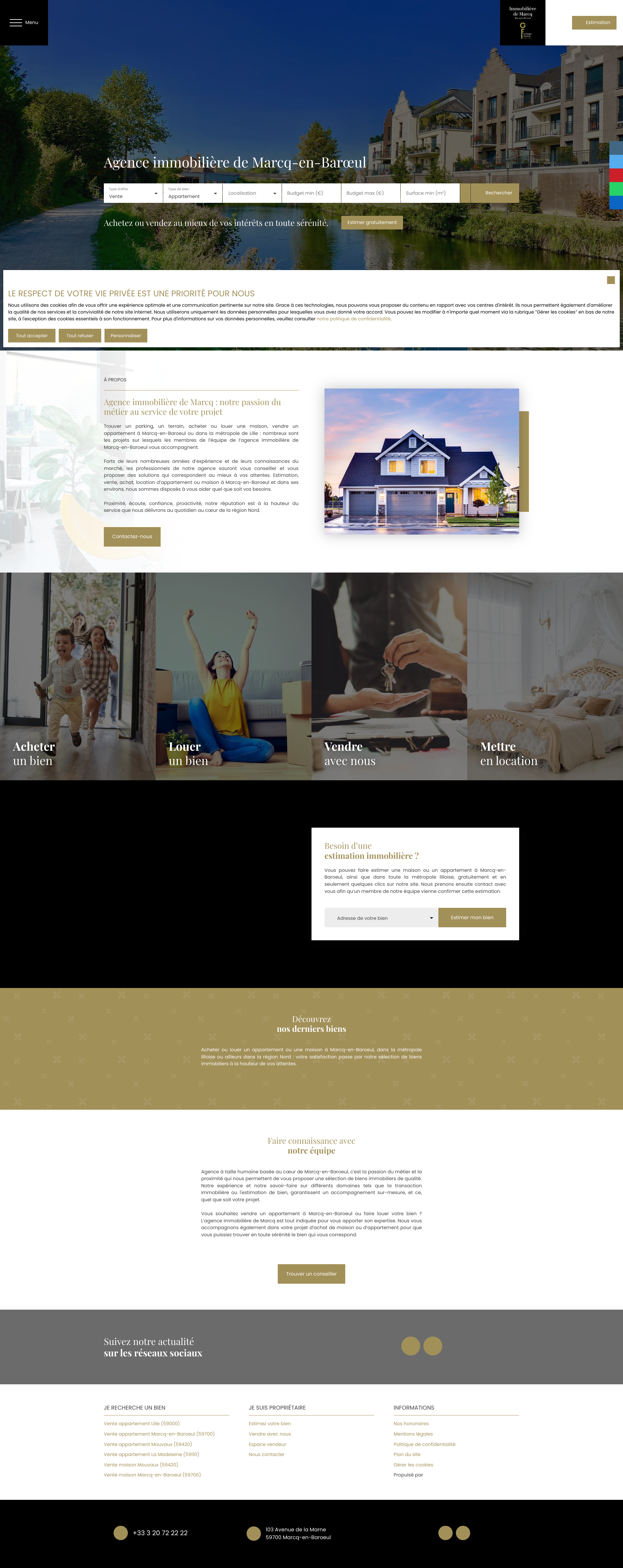 Aperçu du site