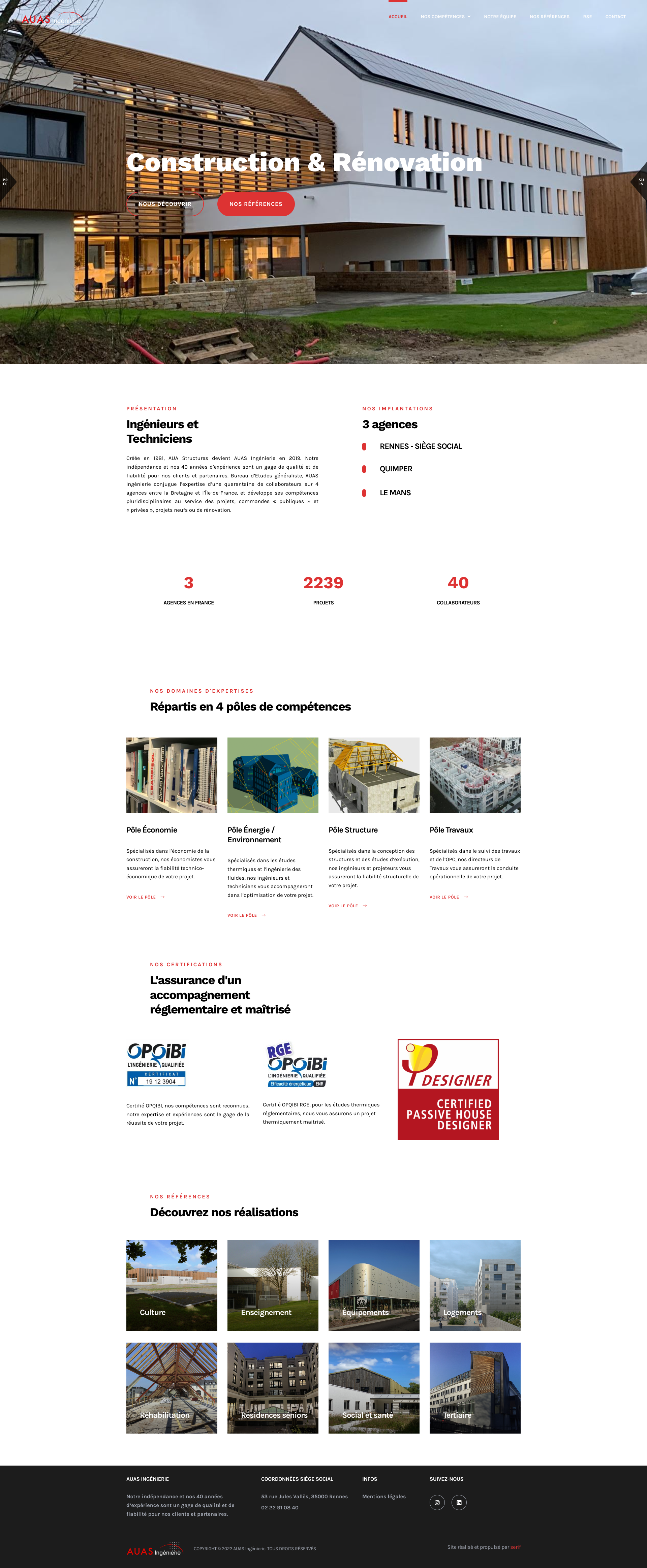 Aperçu du site