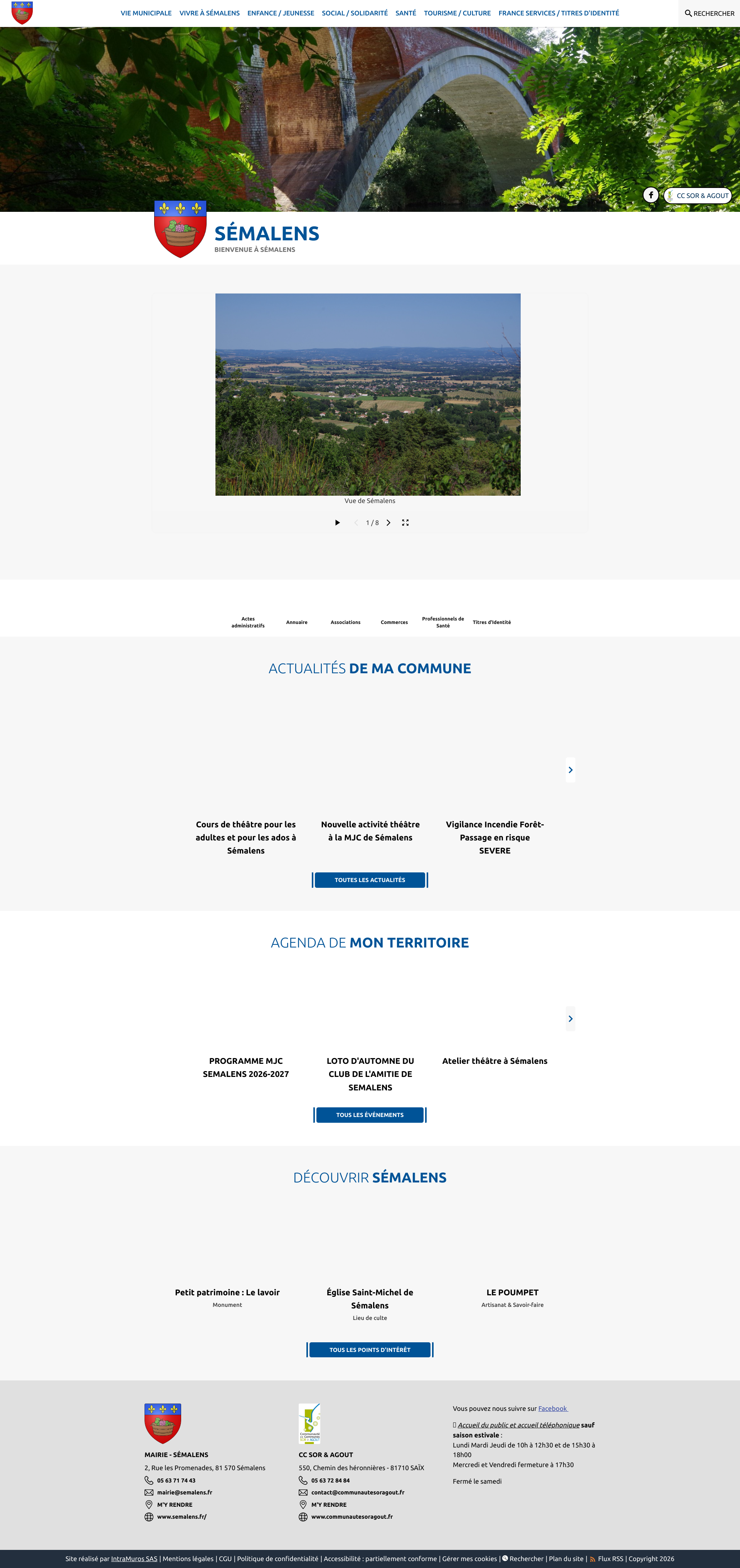Aperçu du site