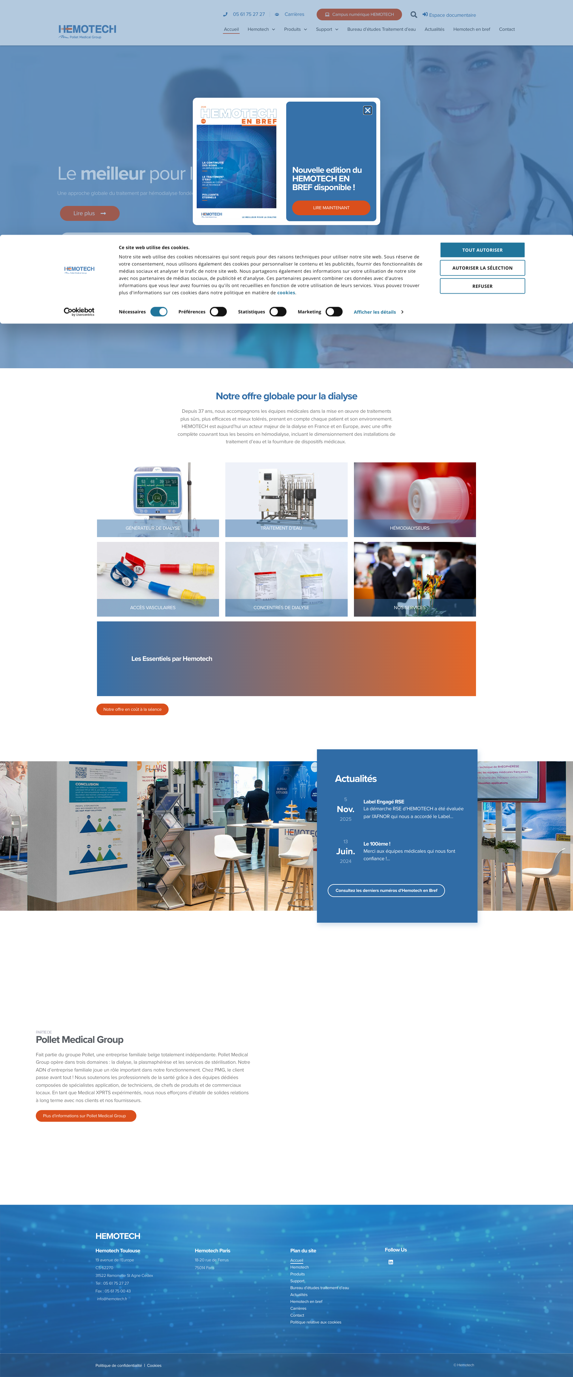Aperçu du site