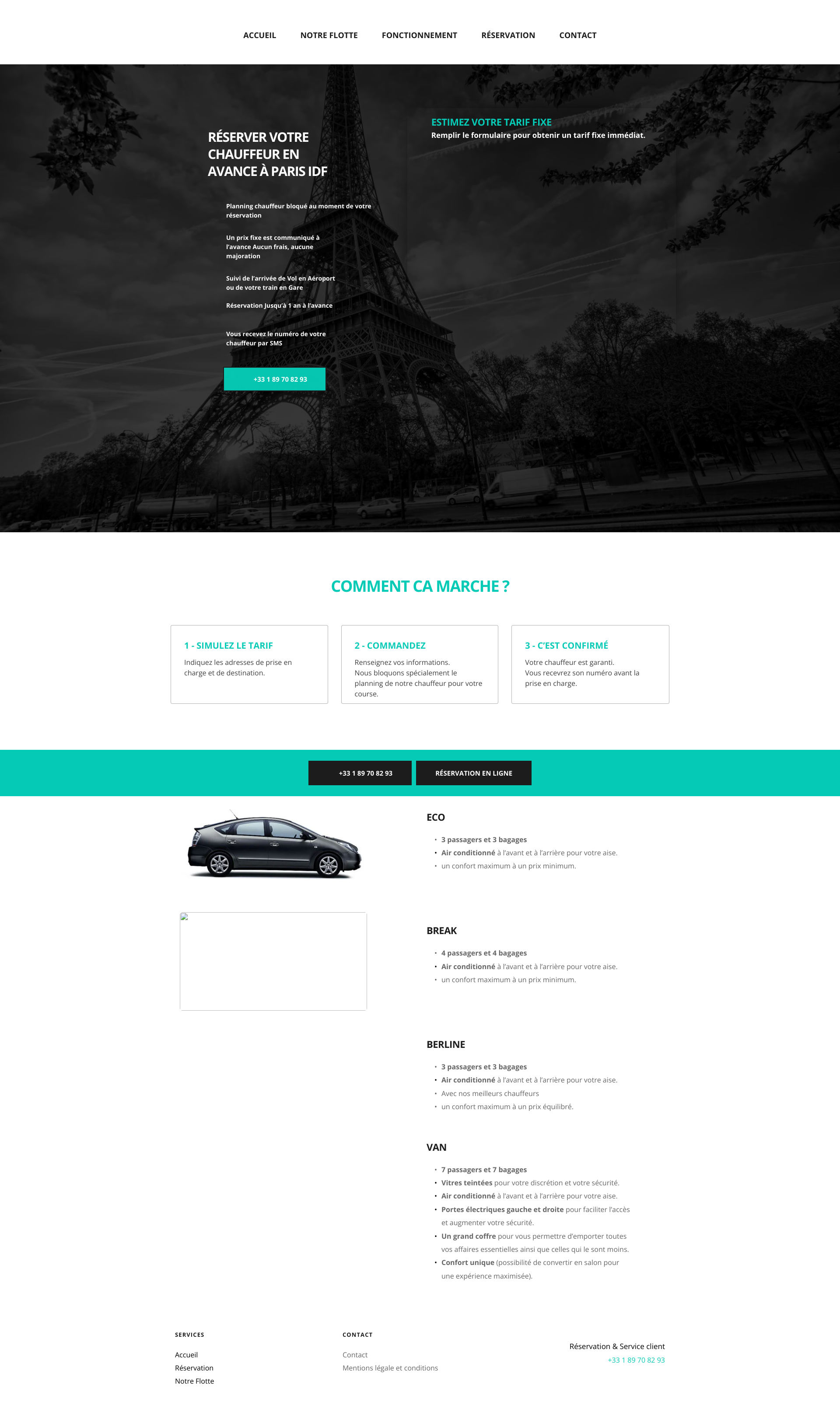 Aperçu du site