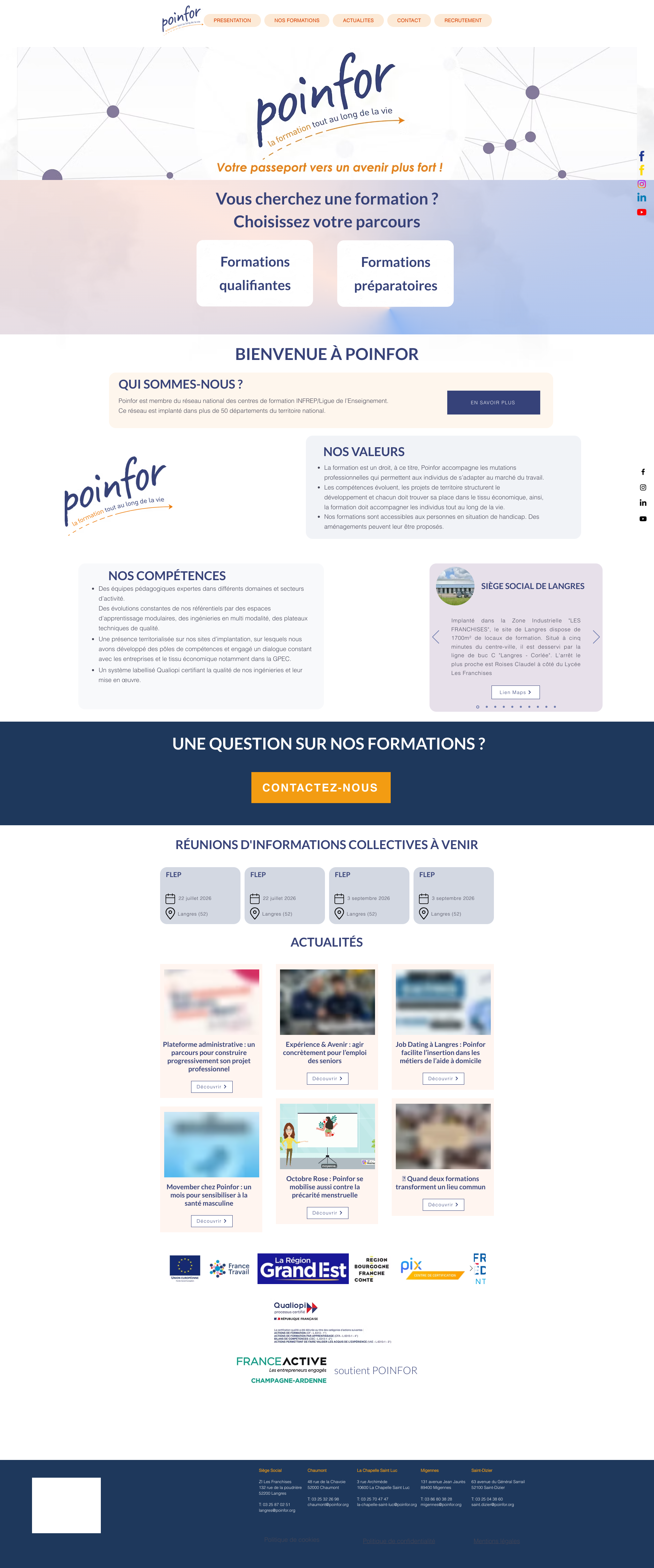Aperçu du site