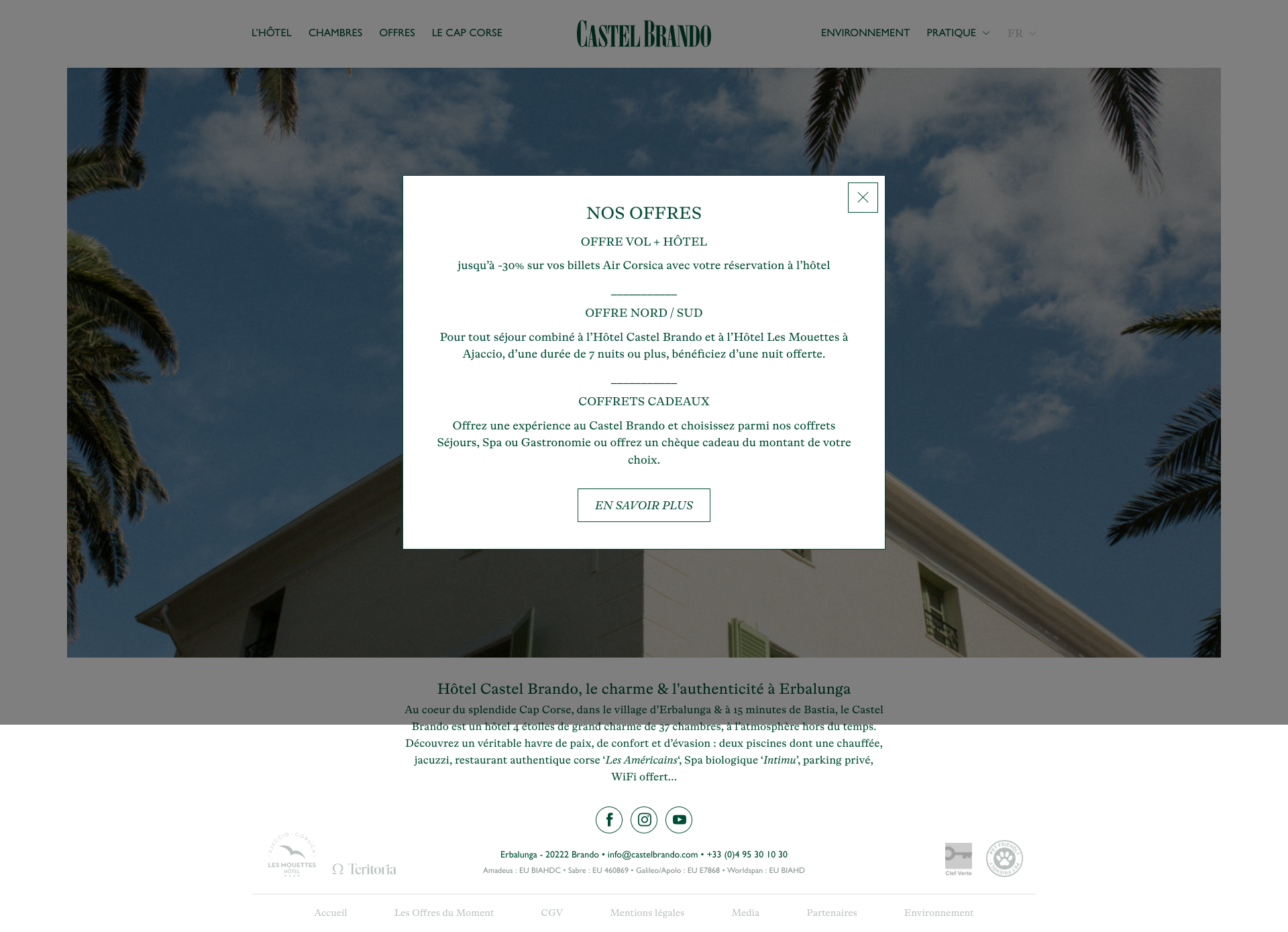Aperçu du site