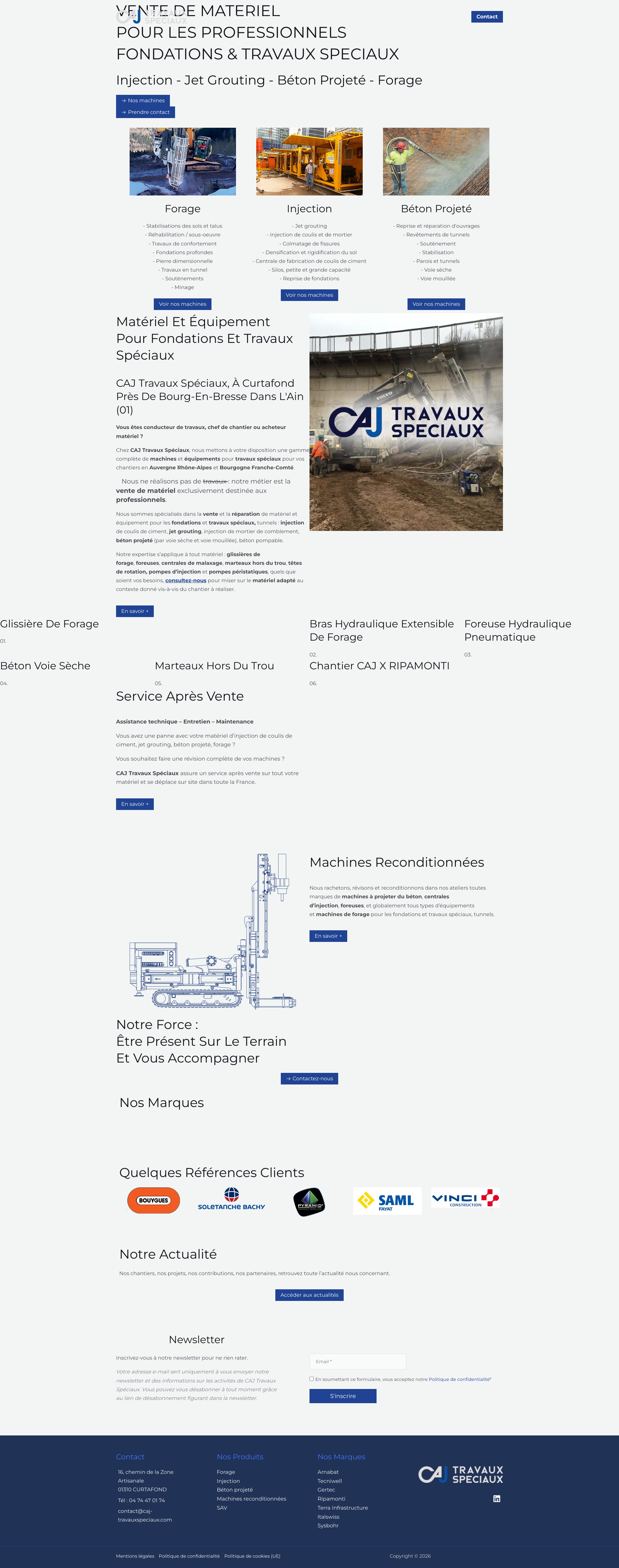 Aperçu du site