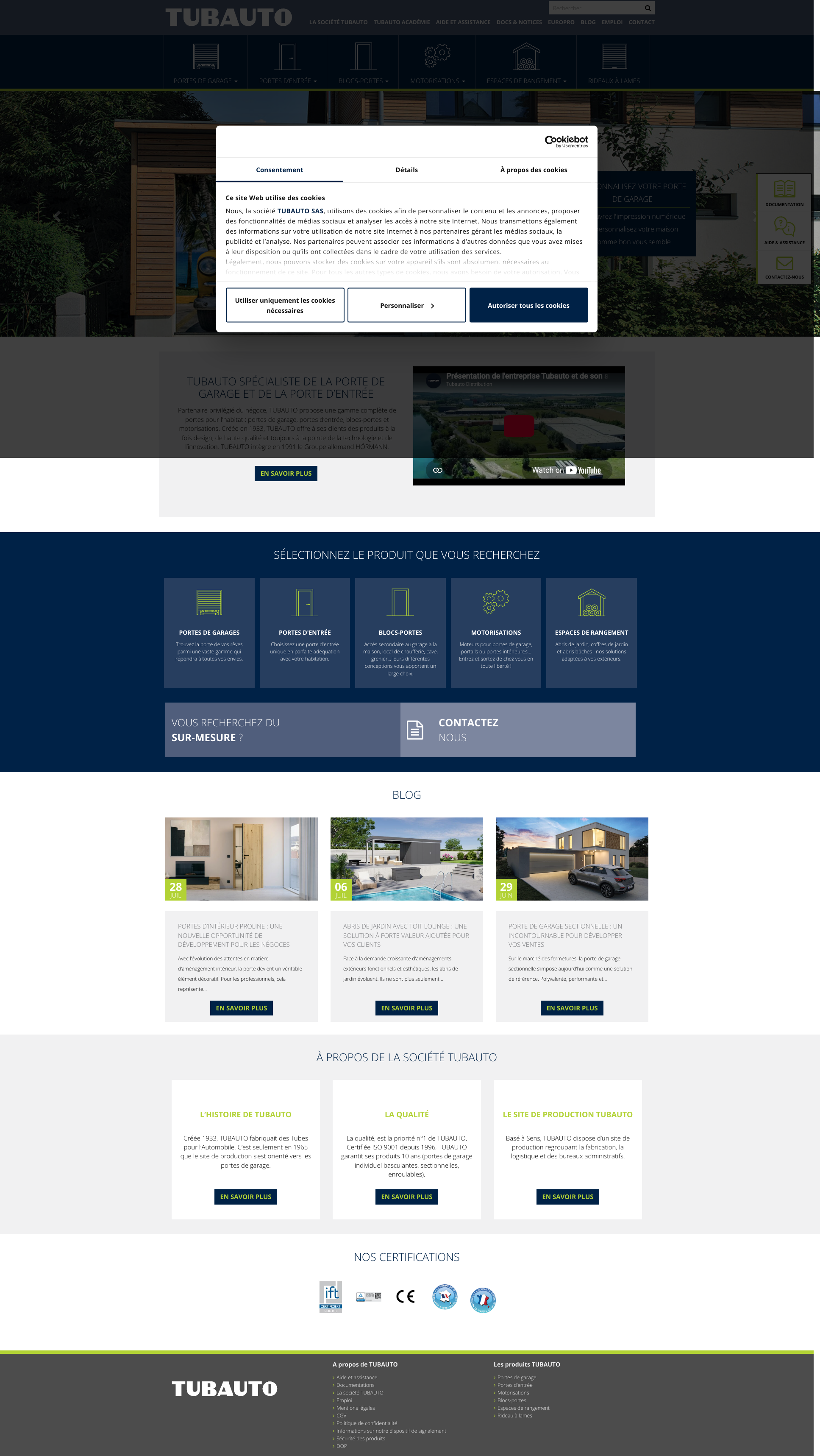 Aperçu du site