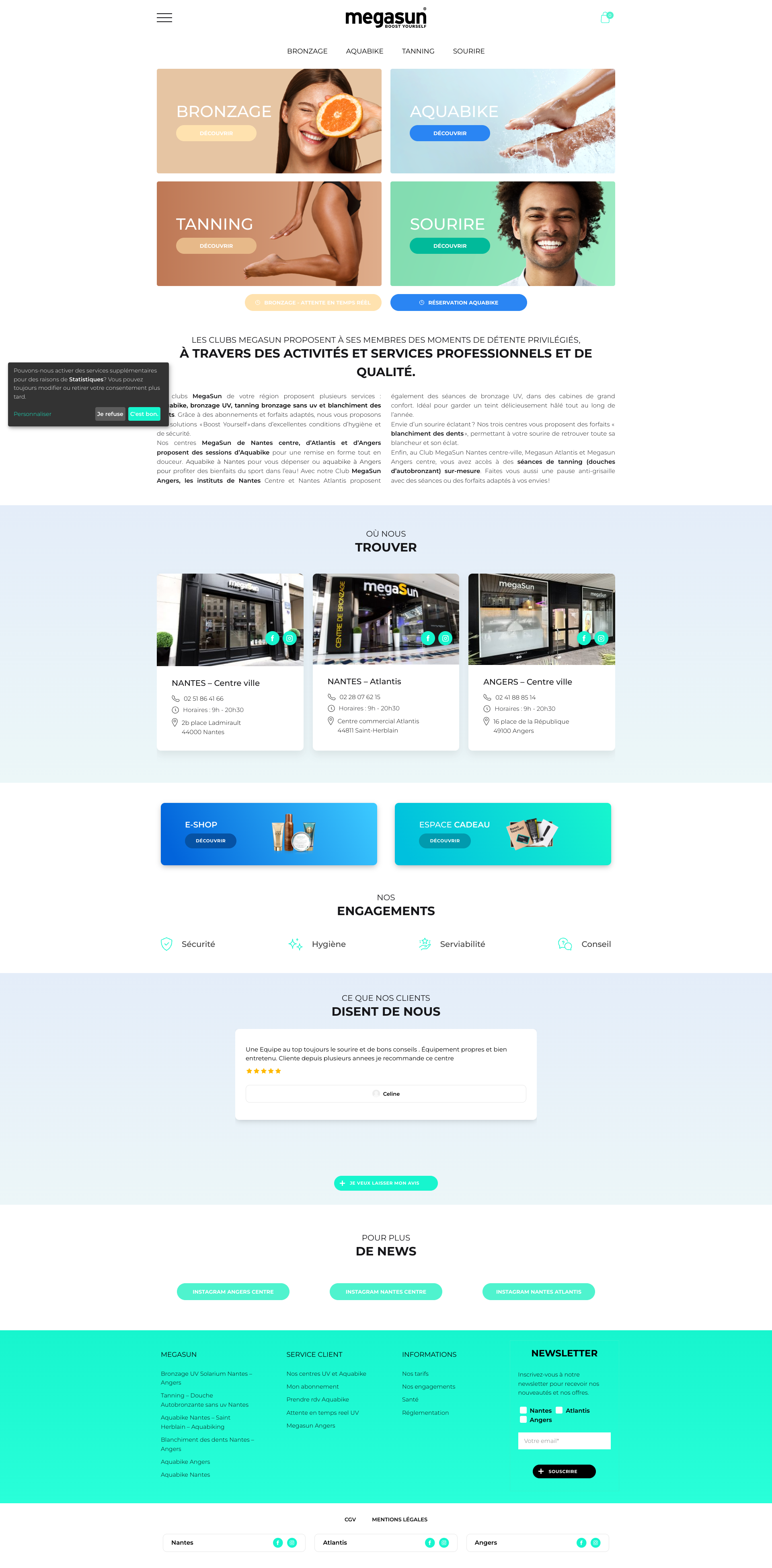 Aperçu du site