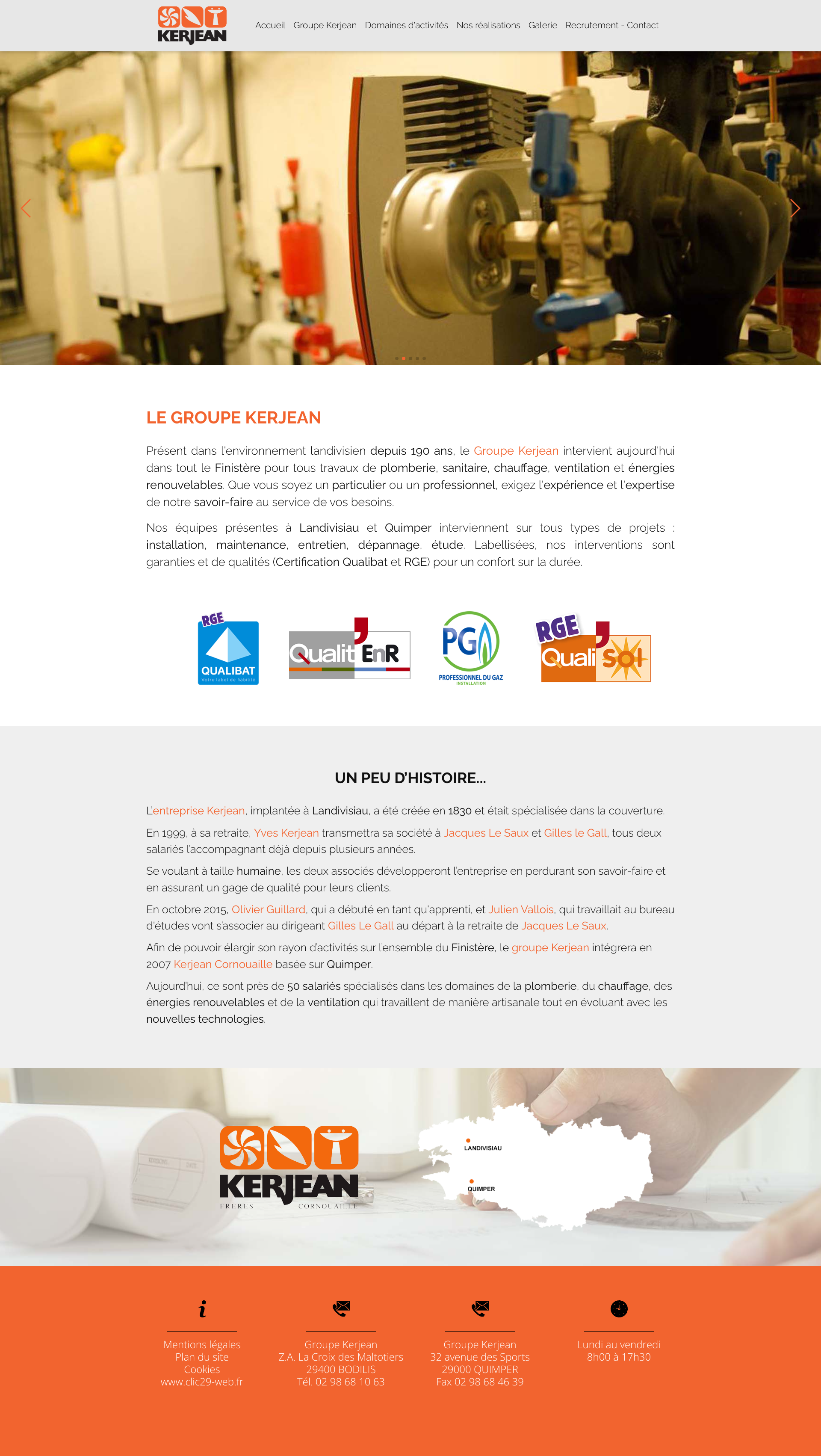 Aperçu du site