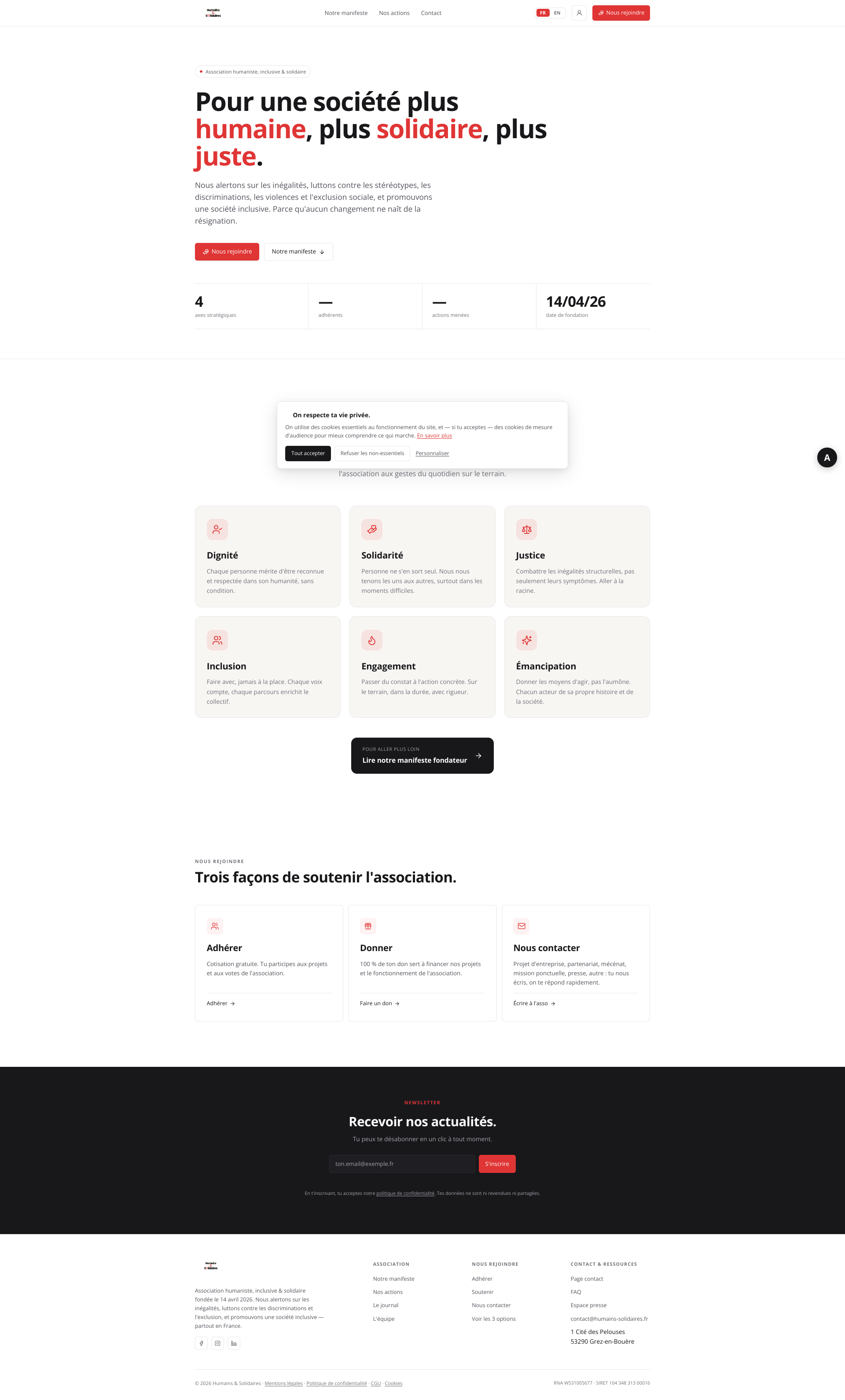 Aperçu du site