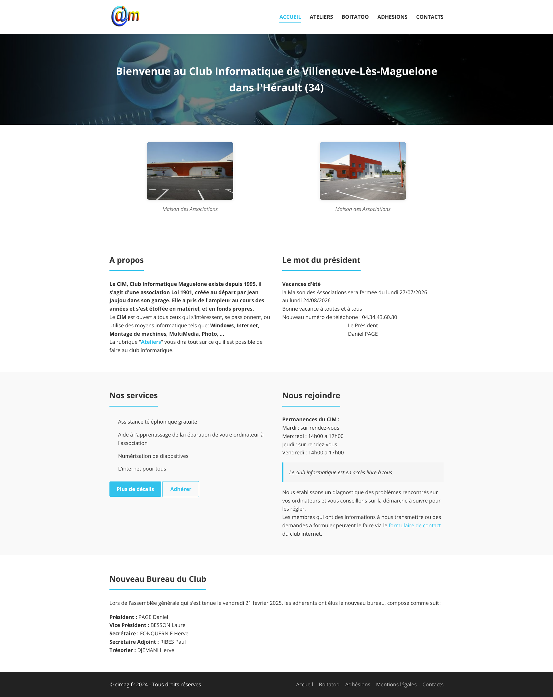 Aperçu du site